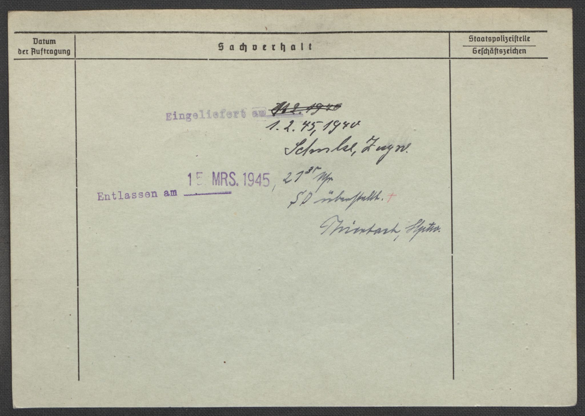 Befehlshaber der Sicherheitspolizei und des SD, AV/RA-RAFA-5969/E/Ea/Eaa/L0010: Register over norske fanger i Møllergata 19: Sø-Å, 1940-1945, p. 613