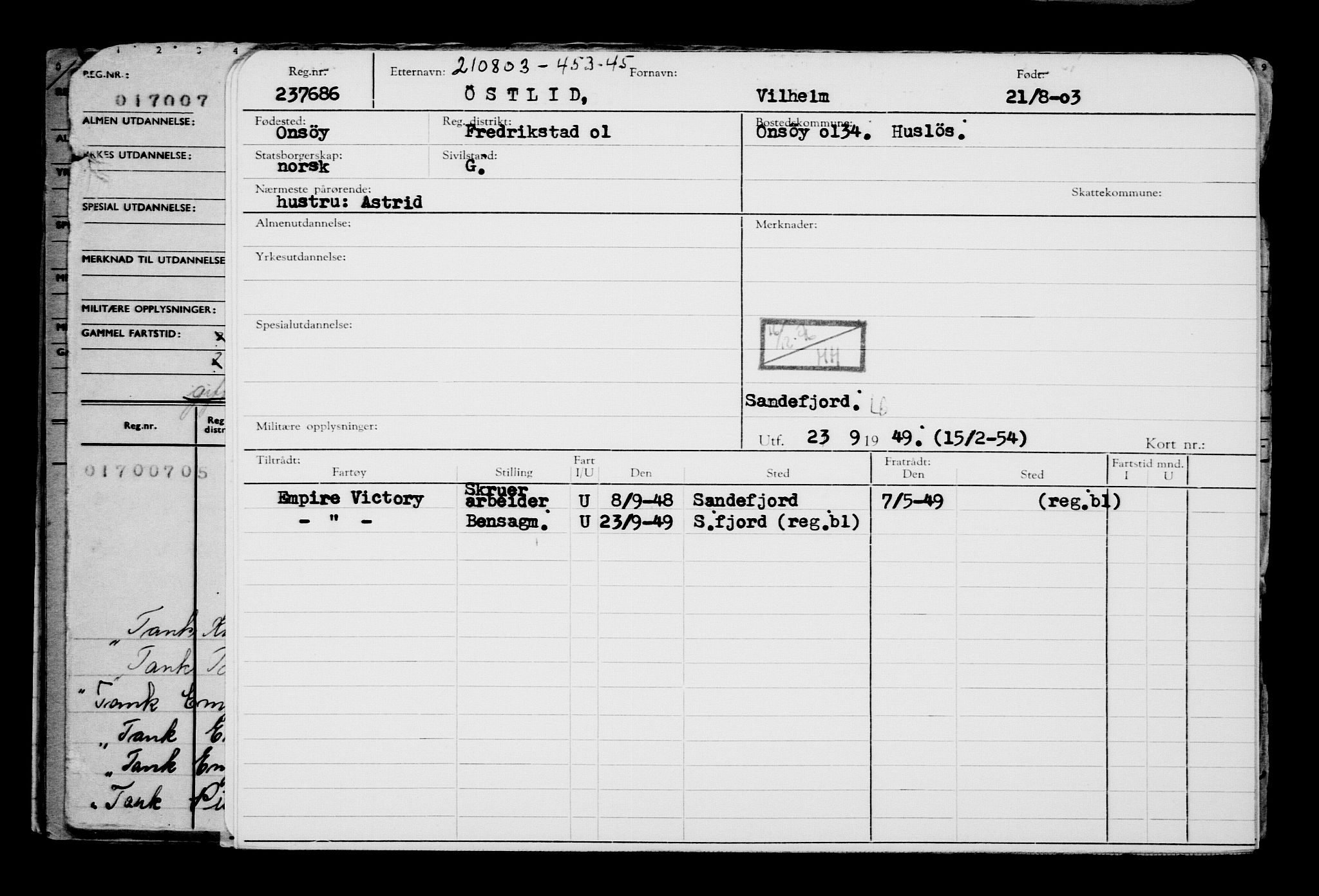 Direktoratet for sjømenn, AV/RA-S-3545/G/Gb/L0050: Hovedkort, 1903, p. 245