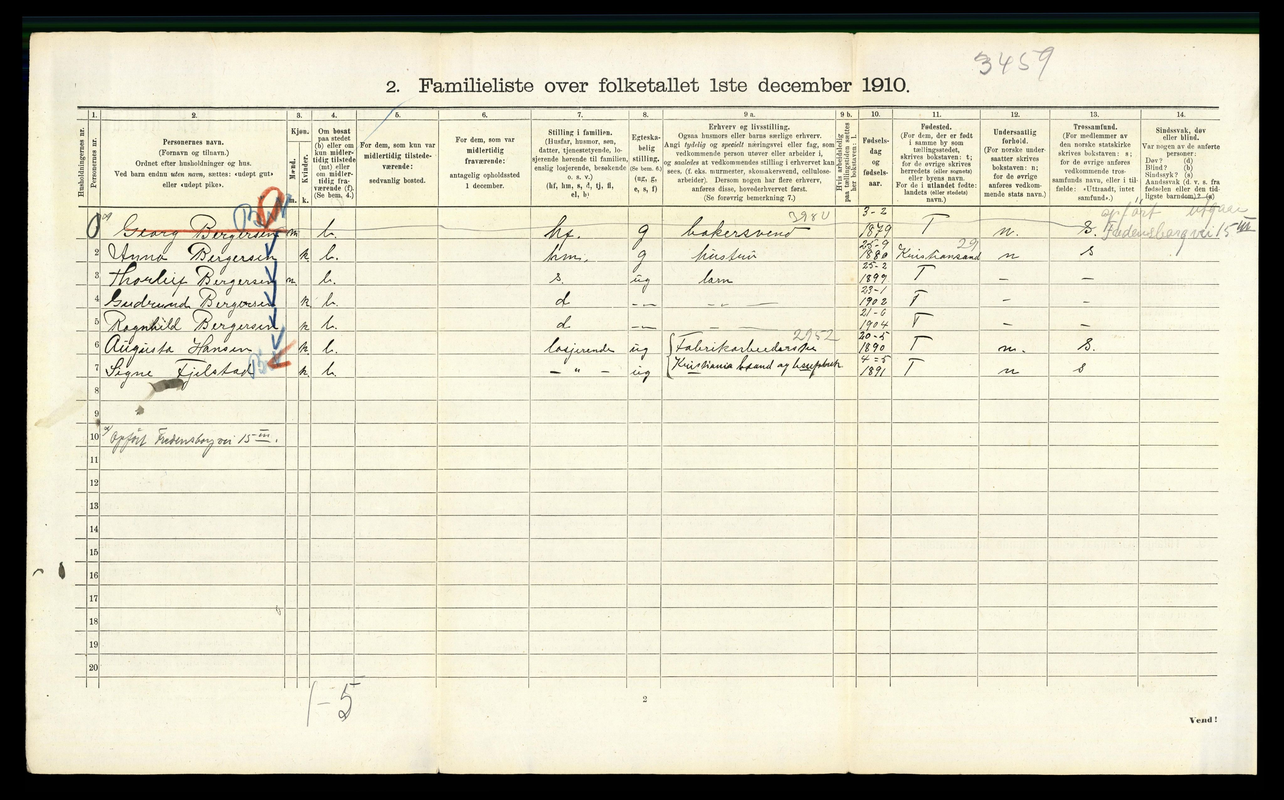 RA, 1910 census for Kristiania, 1910, p. 103204