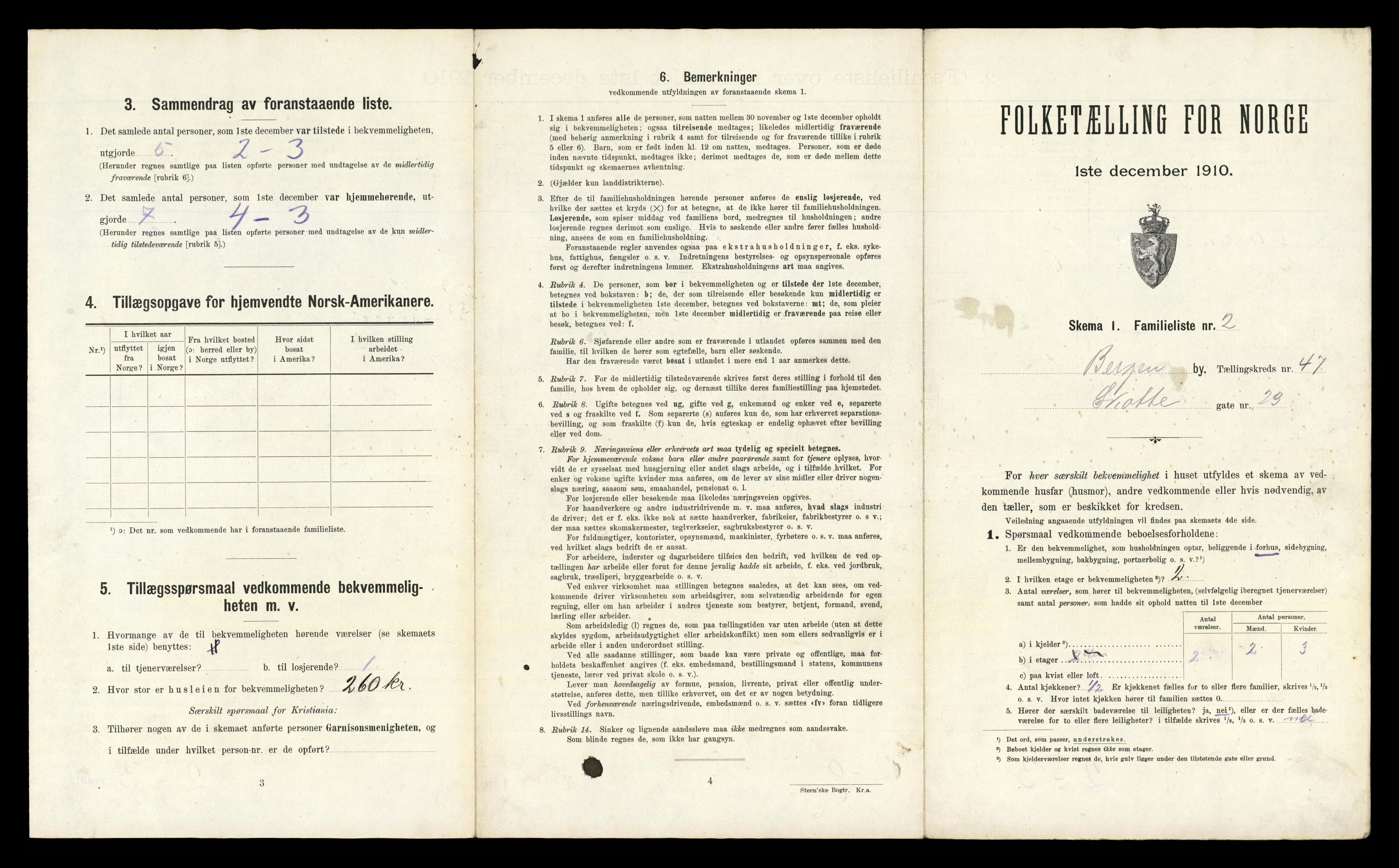 RA, 1910 census for Bergen, 1910, p. 16099