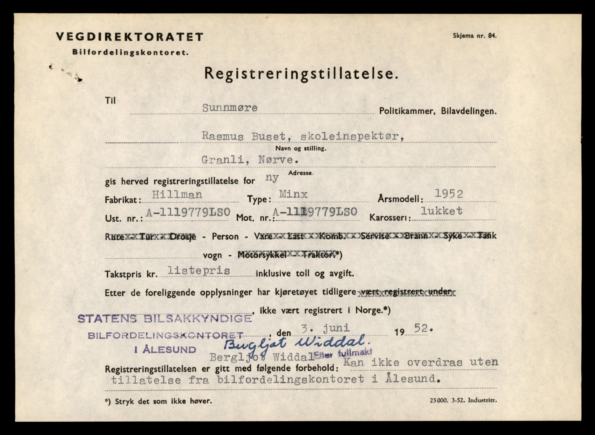 Møre og Romsdal vegkontor - Ålesund trafikkstasjon, AV/SAT-A-4099/F/Fe/L0024: Registreringskort for kjøretøy T 10810 - T 10930, 1927-1998, p. 2665