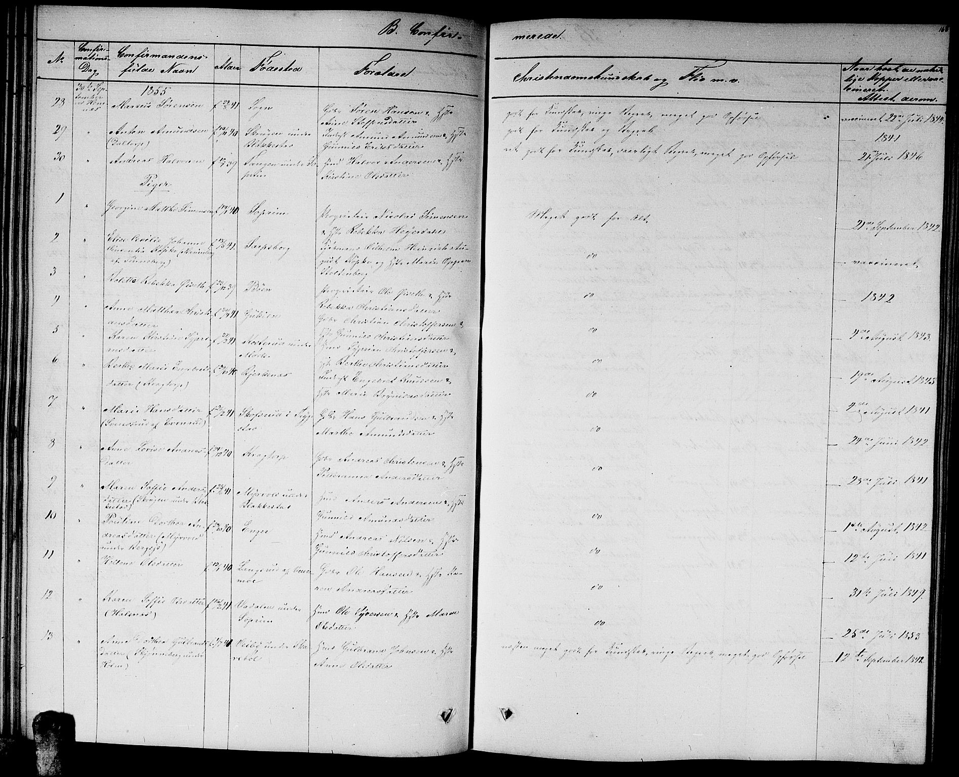 Høland prestekontor Kirkebøker, SAO/A-10346a/G/Ga/L0004: Parish register (copy) no. I 4, 1854-1862, p. 168