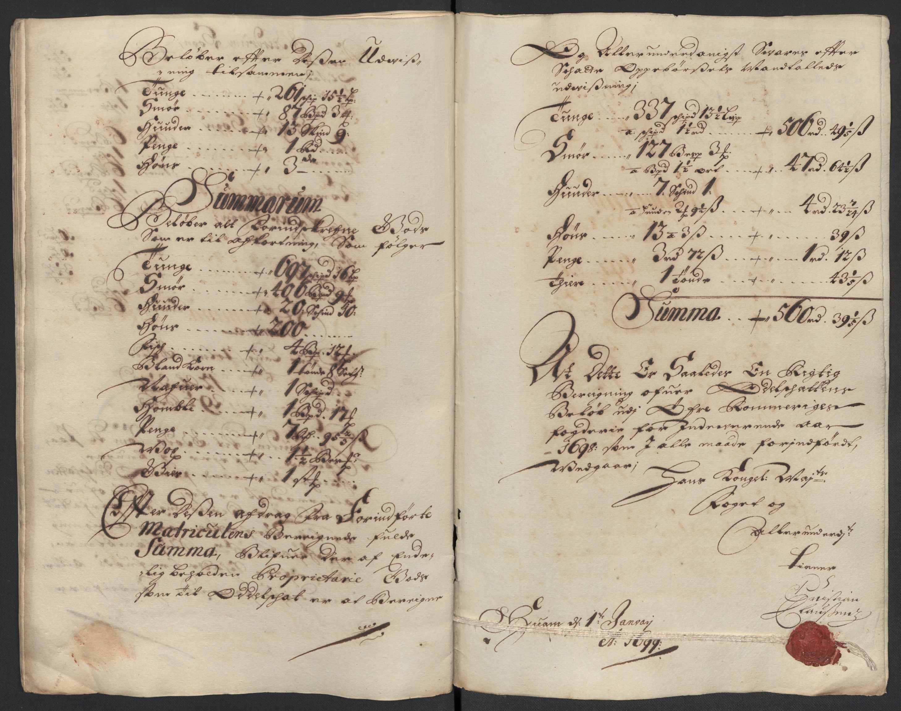 Rentekammeret inntil 1814, Reviderte regnskaper, Fogderegnskap, AV/RA-EA-4092/R12/L0710: Fogderegnskap Øvre Romerike, 1698, p. 233