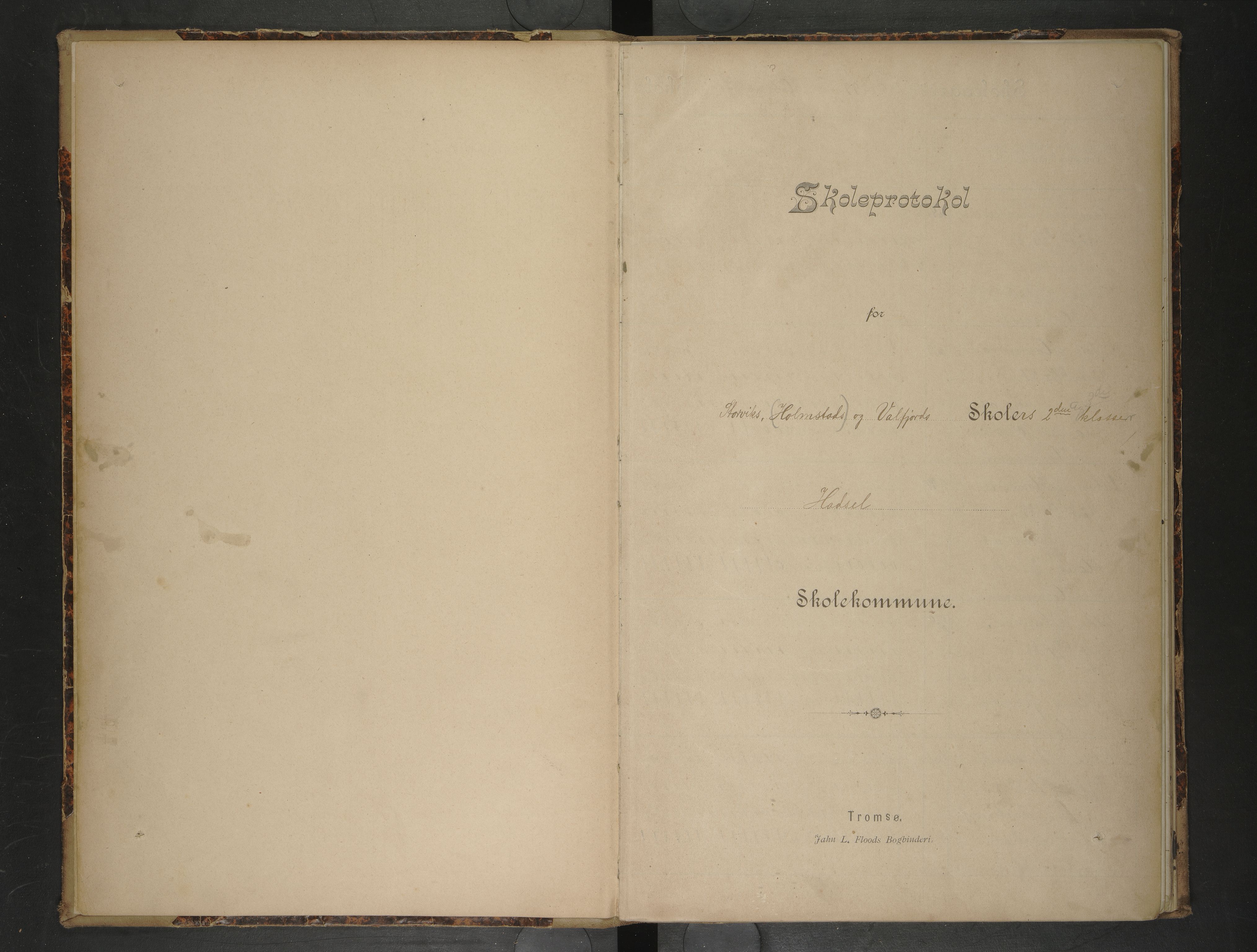 Hadsel kommune. Storvik og Valfjord skolekrets, AIN/K-18660.510.43/F/L0001: Skoleprotokoll Storvik og Valfjord skolekrets, 1898-1902