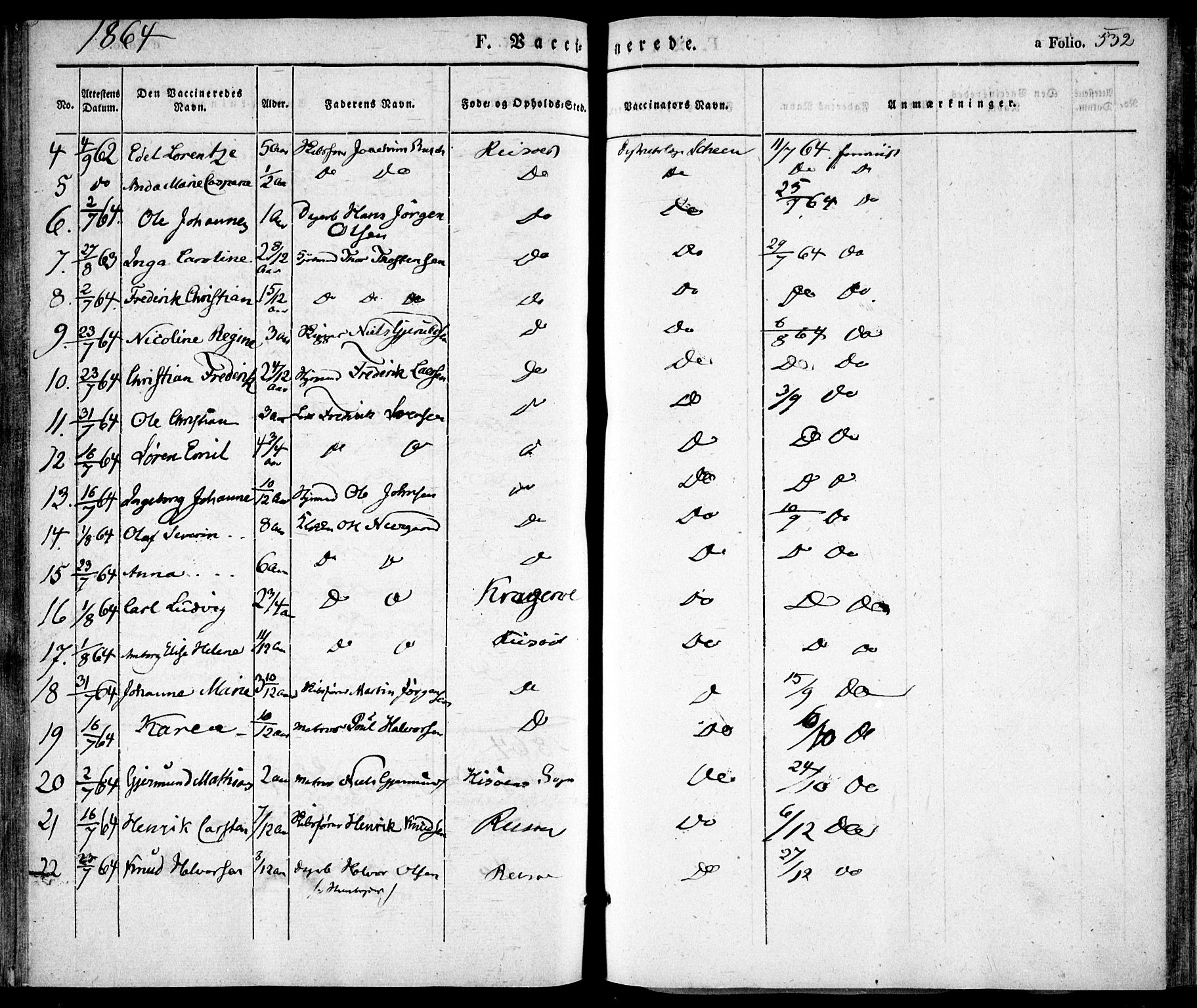 Risør sokneprestkontor, AV/SAK-1111-0035/F/Fa/L0003: Parish register (official) no. A 3, 1838-1864, p. 532