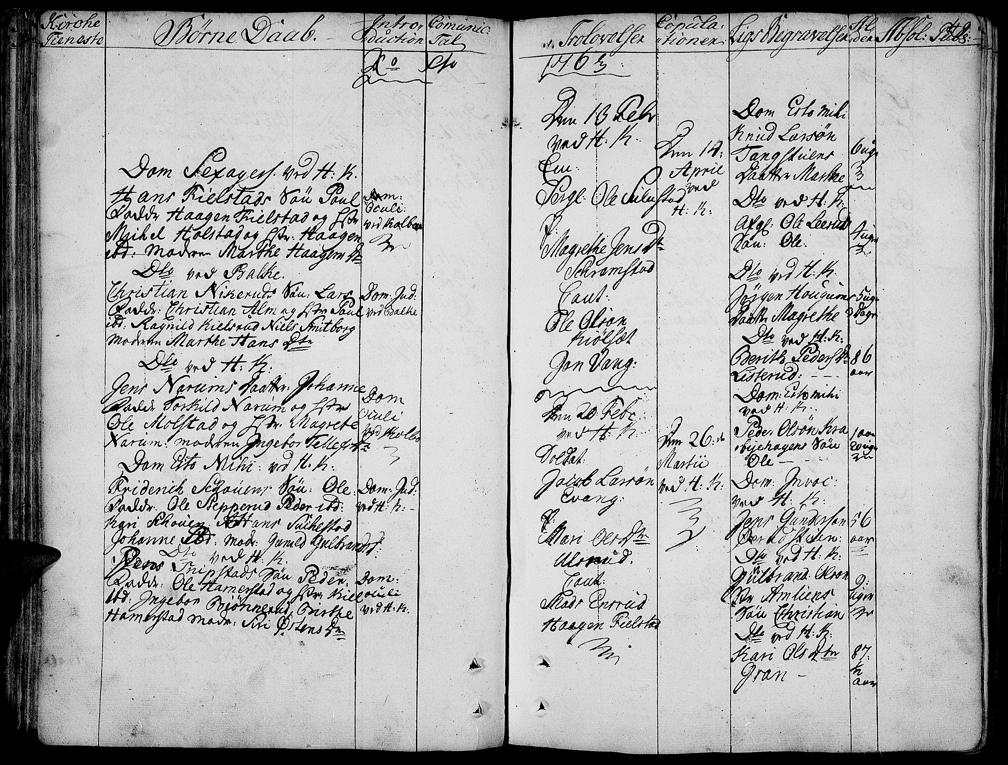 Toten prestekontor, AV/SAH-PREST-102/H/Ha/Haa/L0005: Parish register (official) no. 5, 1761-1772, p. 49