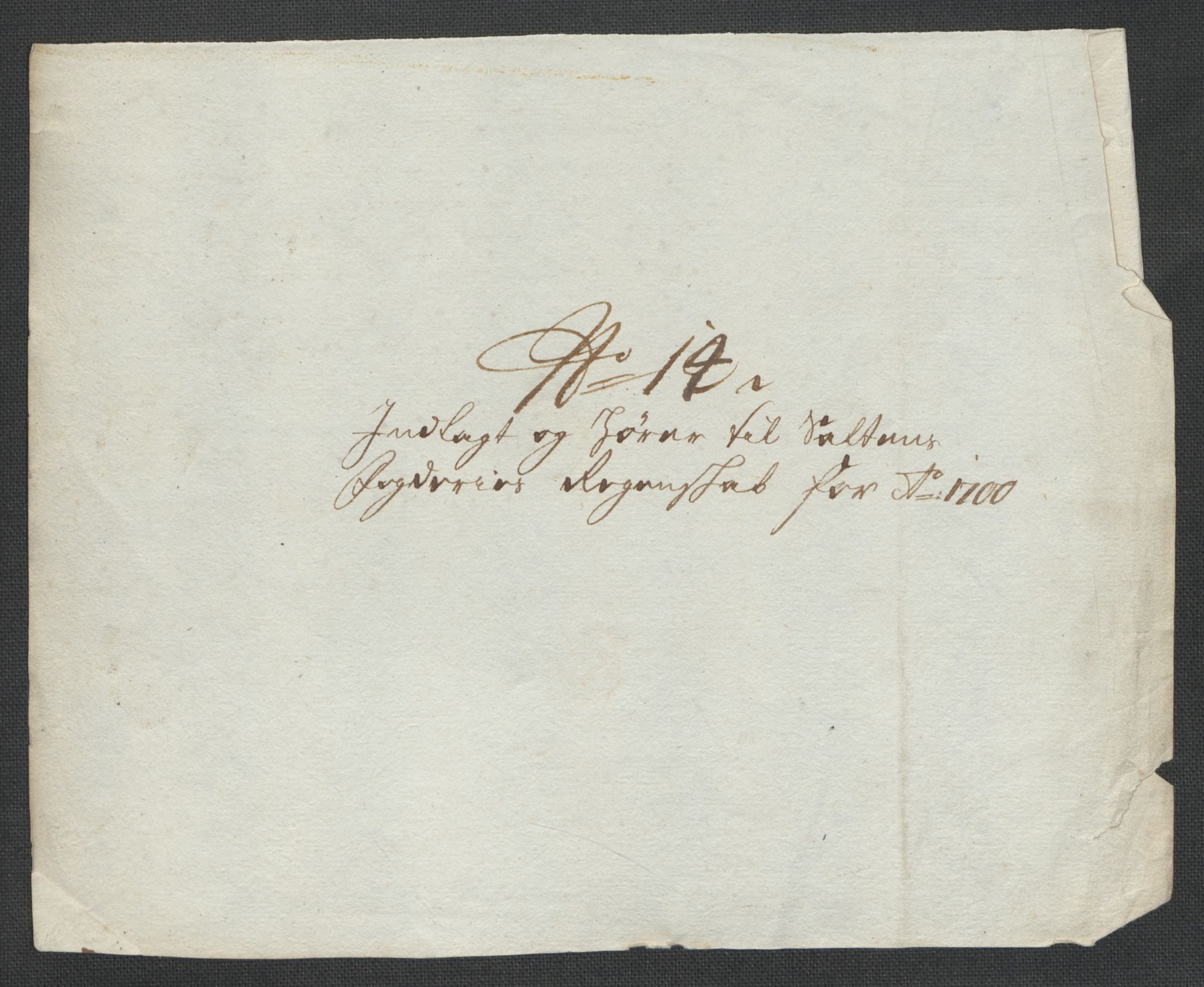 Rentekammeret inntil 1814, Reviderte regnskaper, Fogderegnskap, RA/EA-4092/R66/L4579: Fogderegnskap Salten, 1697-1700, p. 415