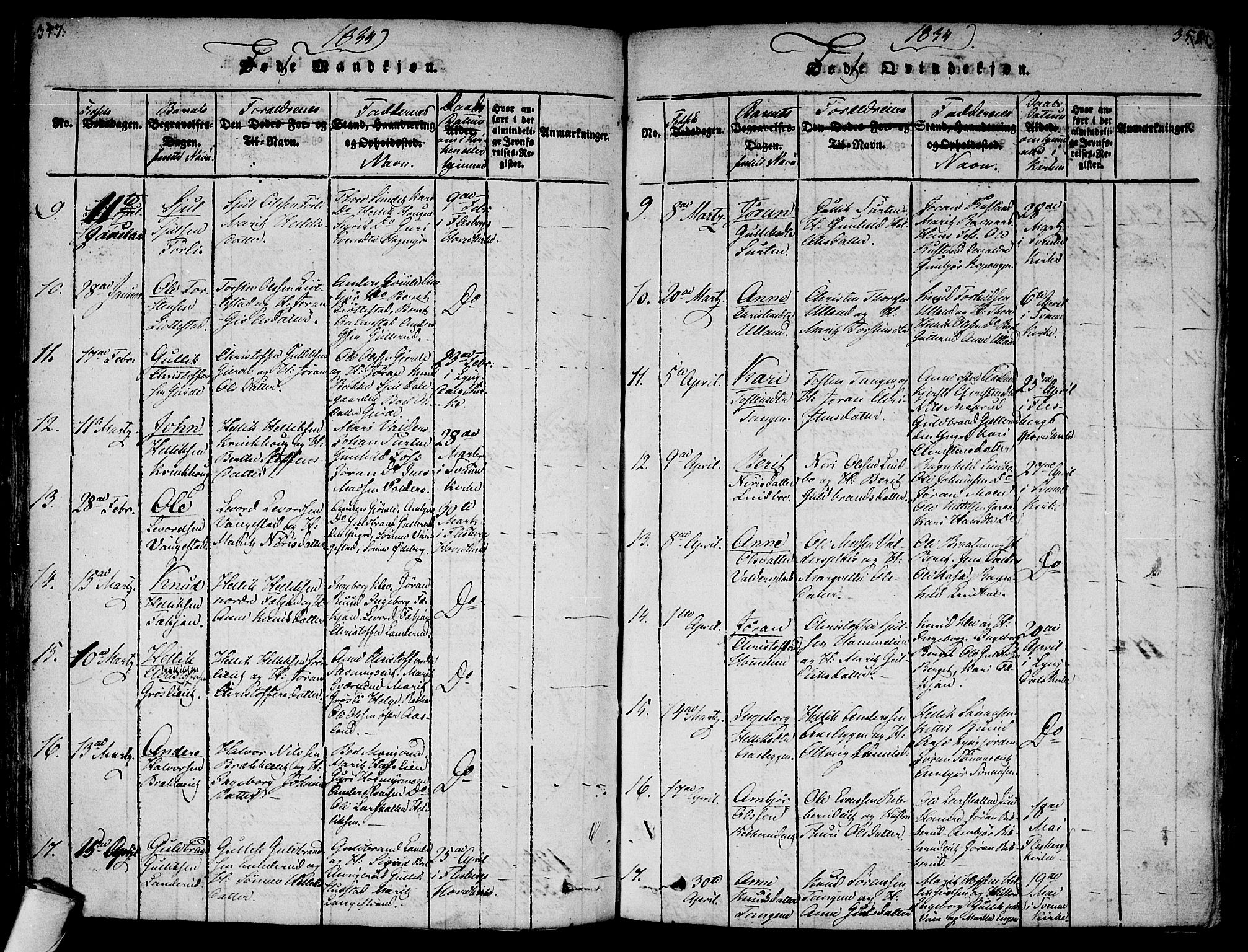 Flesberg kirkebøker, AV/SAKO-A-18/F/Fa/L0005: Parish register (official) no. I 5, 1816-1834, p. 357-358