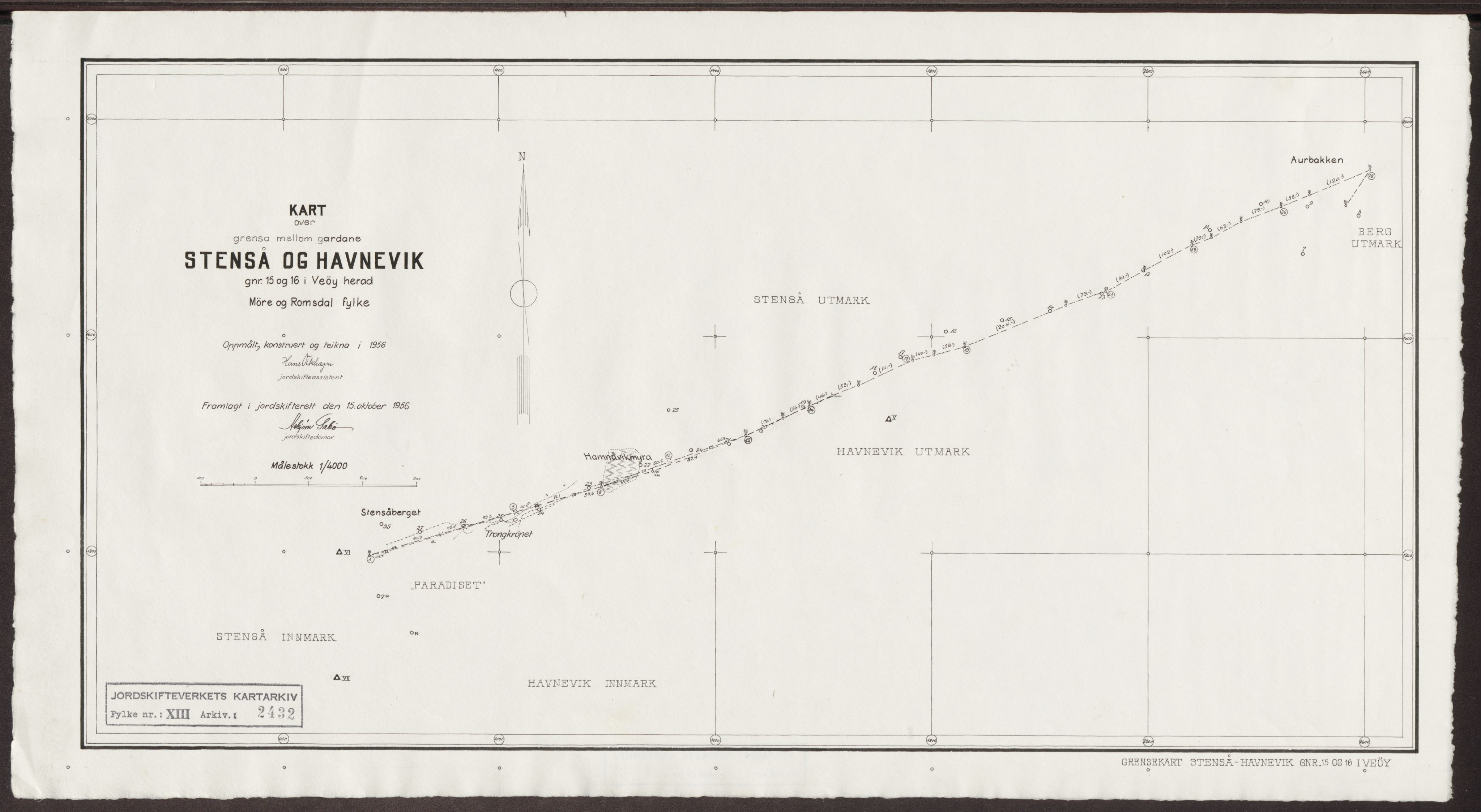 Jordskifteverkets kartarkiv, RA/S-3929/T, 1859-1988, p. 3032
