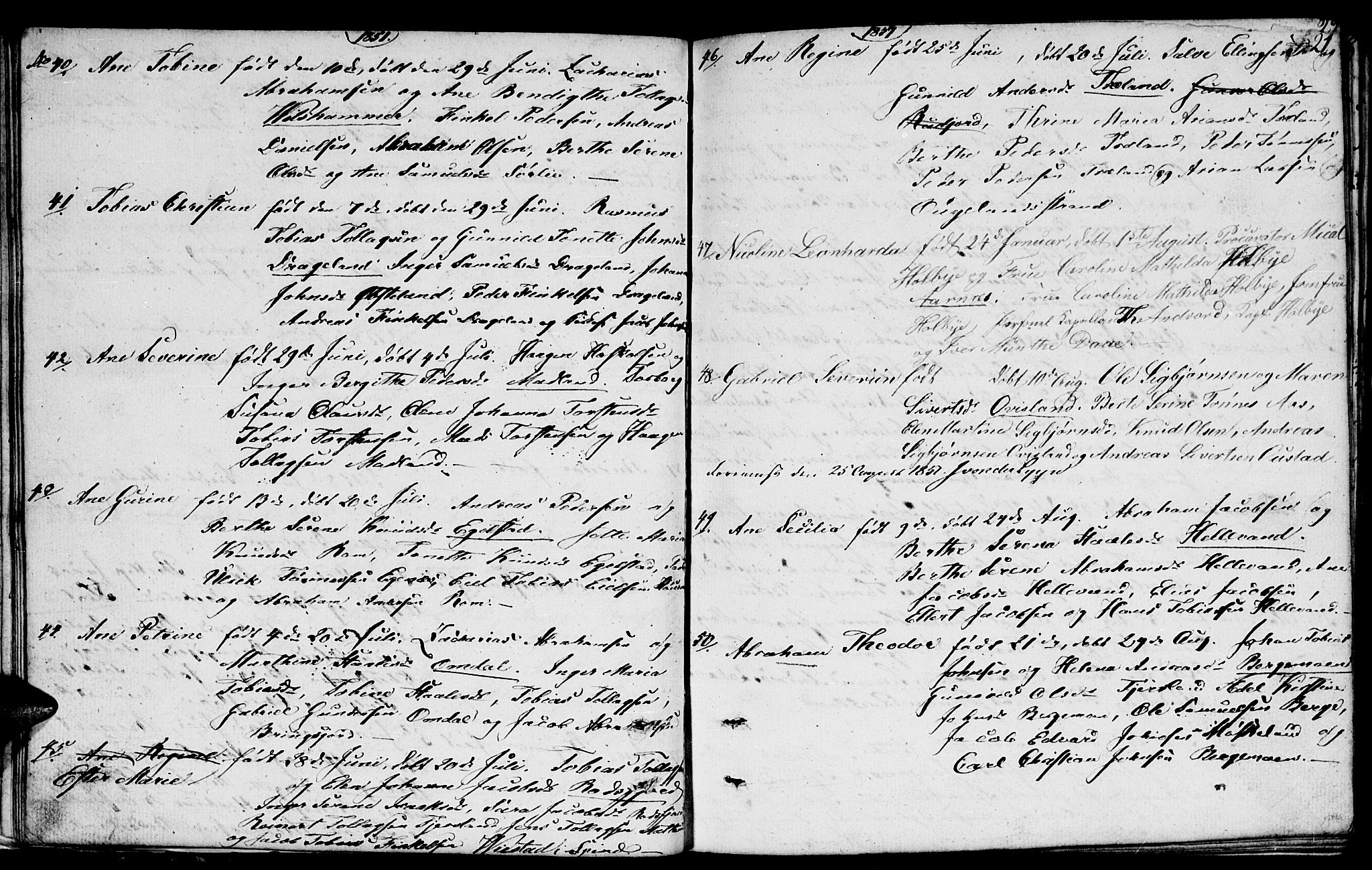 Lyngdal sokneprestkontor, SAK/1111-0029/F/Fb/Fbc/L0002: Parish register (copy) no. B 2, 1849-1864, p. 21