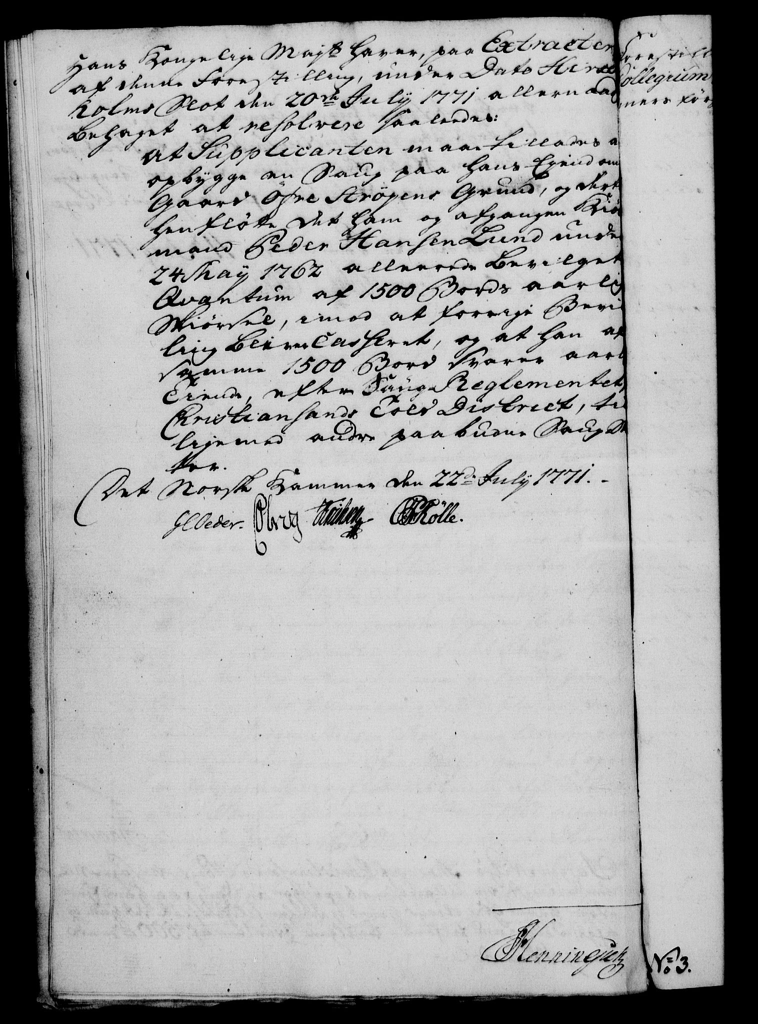 Rentekammeret, Kammerkanselliet, RA/EA-3111/G/Gf/Gfa/L0054: Norsk relasjons- og resolusjonsprotokoll (merket RK 52.54), 1771-1772, p. 82