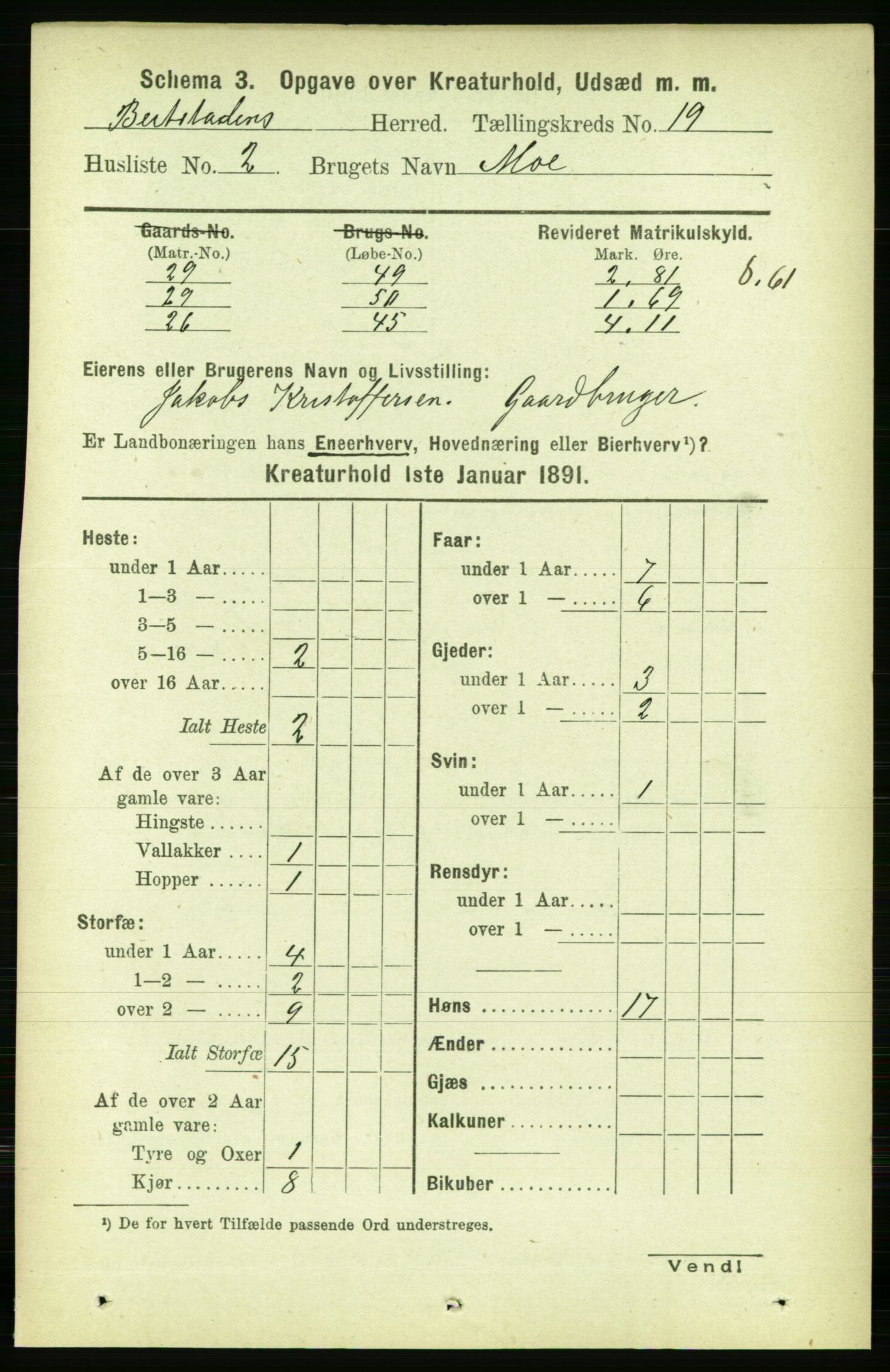 RA, 1891 census for 1727 Beitstad, 1891, p. 6831