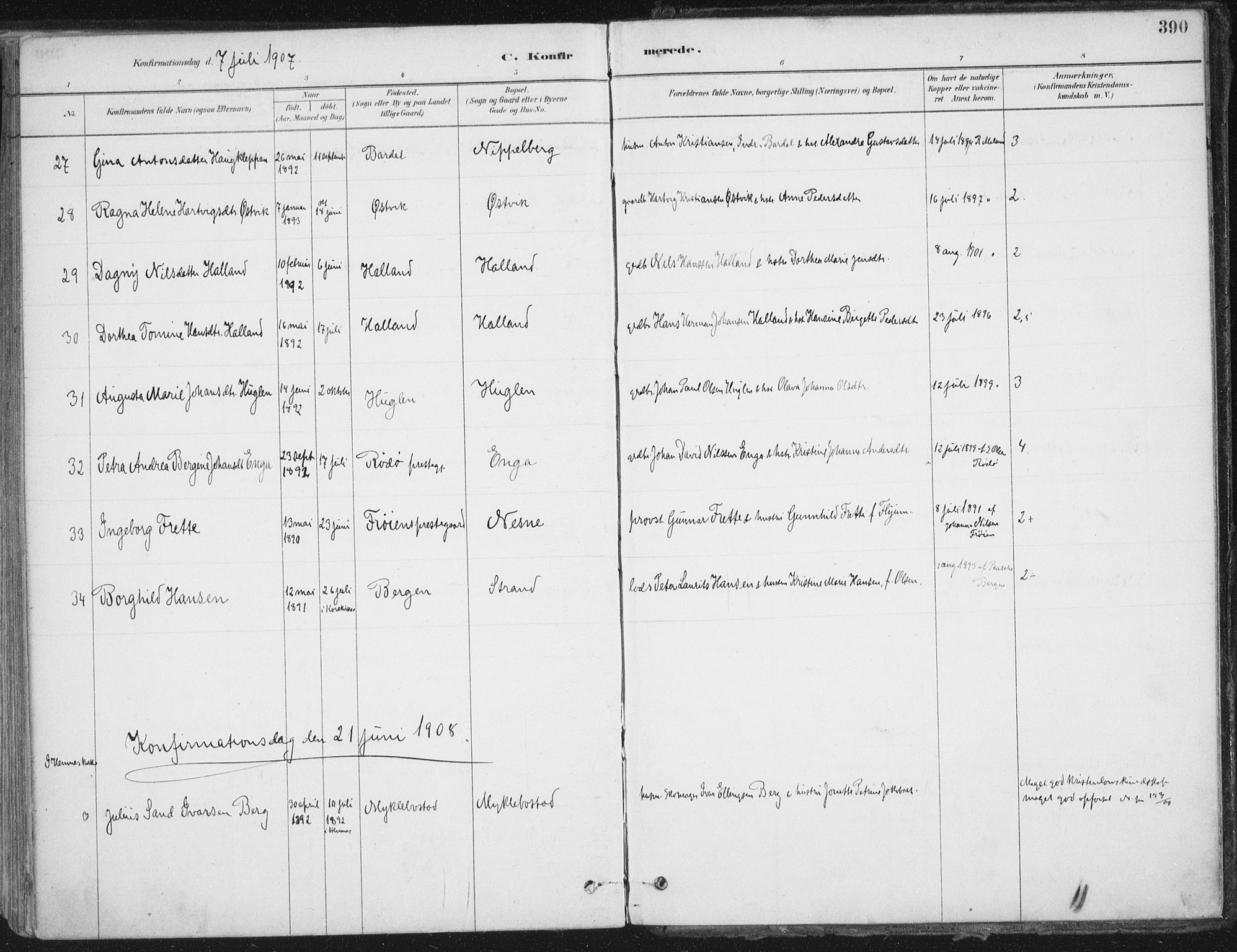 Ministerialprotokoller, klokkerbøker og fødselsregistre - Nordland, AV/SAT-A-1459/838/L0552: Parish register (official) no. 838A10, 1880-1910, p. 390