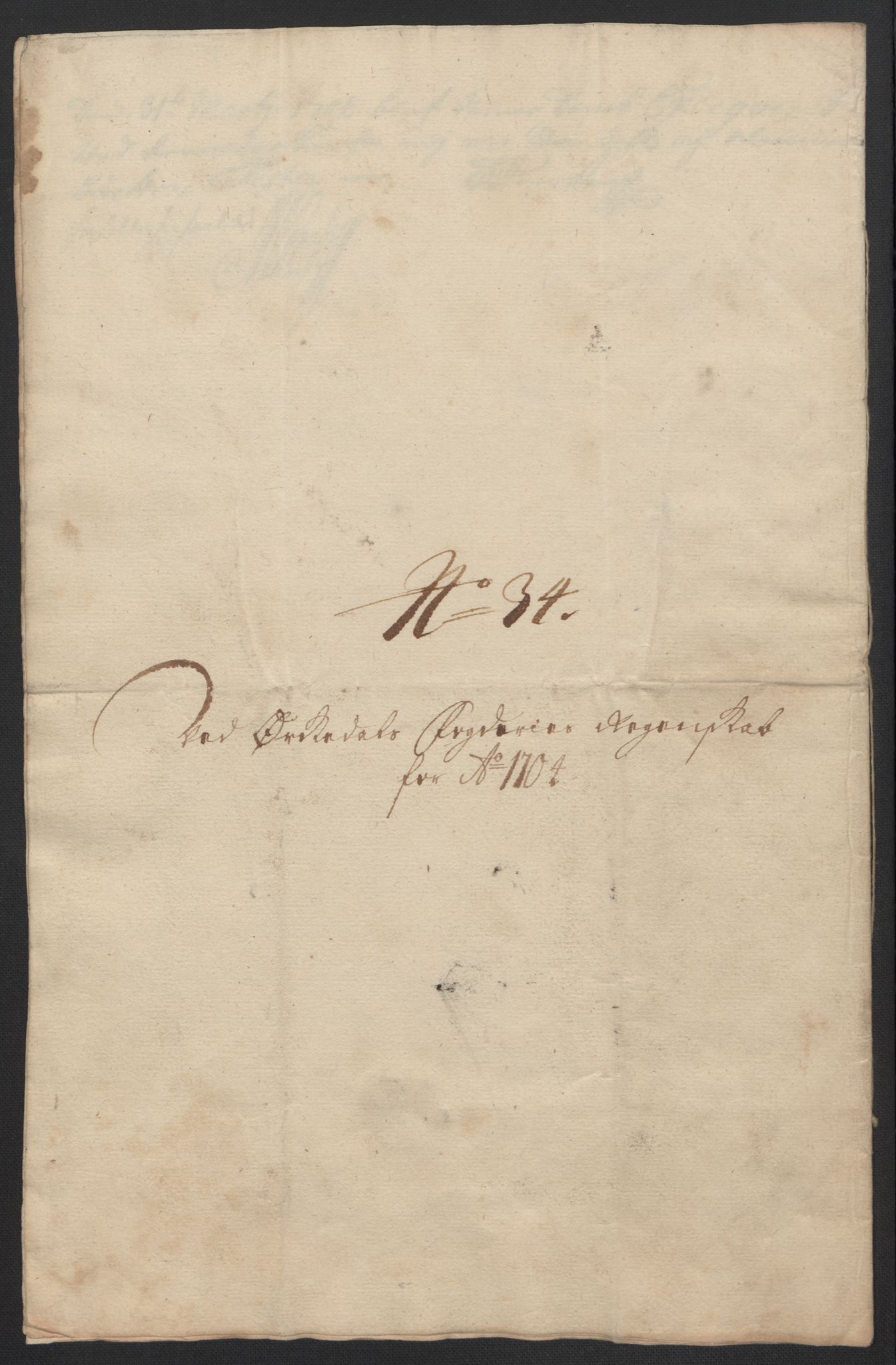 Rentekammeret inntil 1814, Reviderte regnskaper, Fogderegnskap, RA/EA-4092/R60/L3954: Fogderegnskap Orkdal og Gauldal, 1704, p. 245