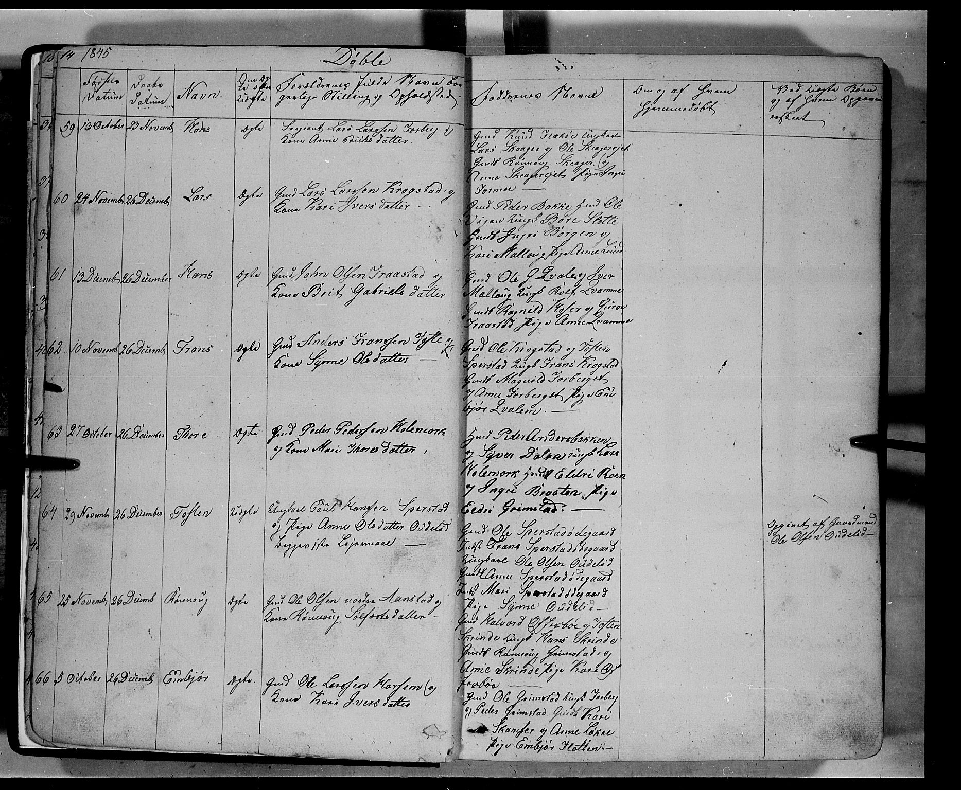 Lom prestekontor, SAH/PREST-070/L/L0004: Parish register (copy) no. 4, 1845-1864, p. 14-15