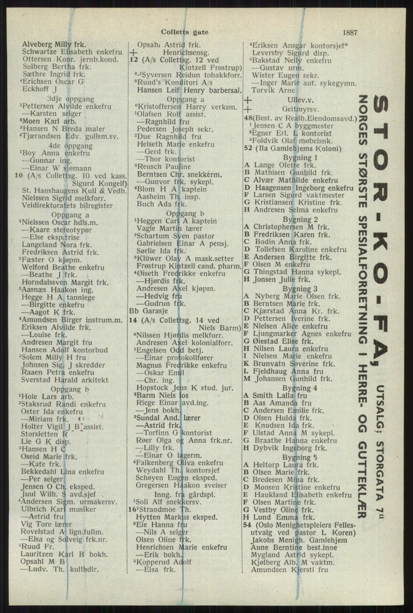 Kristiania/Oslo adressebok, PUBL/-, 1941, p. 1887