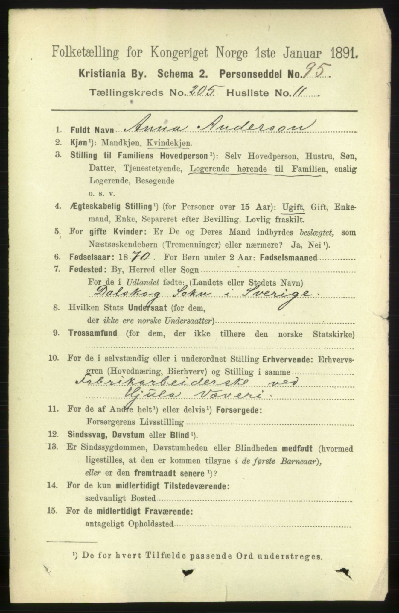 RA, 1891 census for 0301 Kristiania, 1891, p. 123830