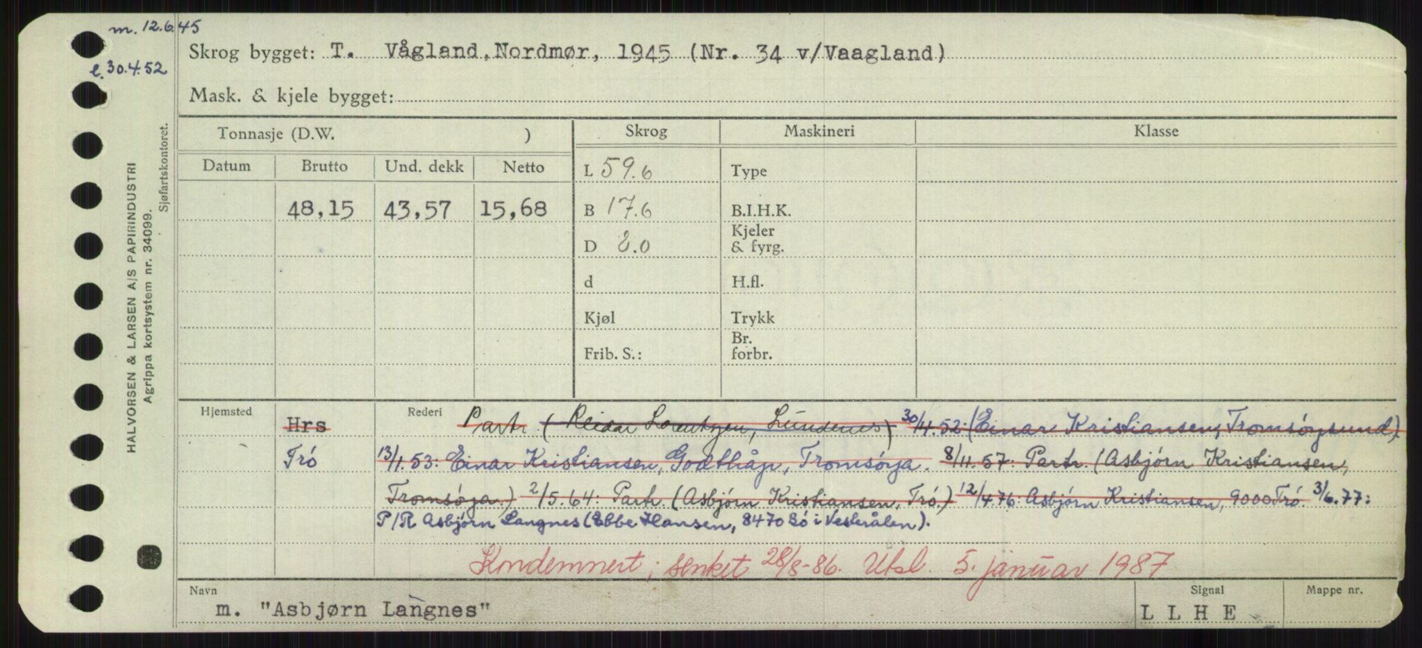 Sjøfartsdirektoratet med forløpere, Skipsmålingen, AV/RA-S-1627/H/Hd/L0002: Fartøy, Apa-Axe, p. 239