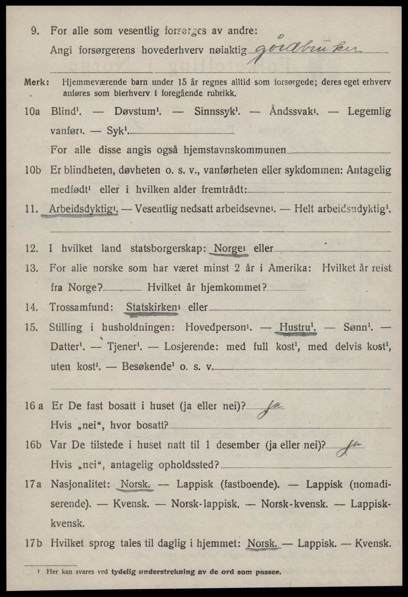 SAT, 1920 census for Malvik, 1920, p. 1859