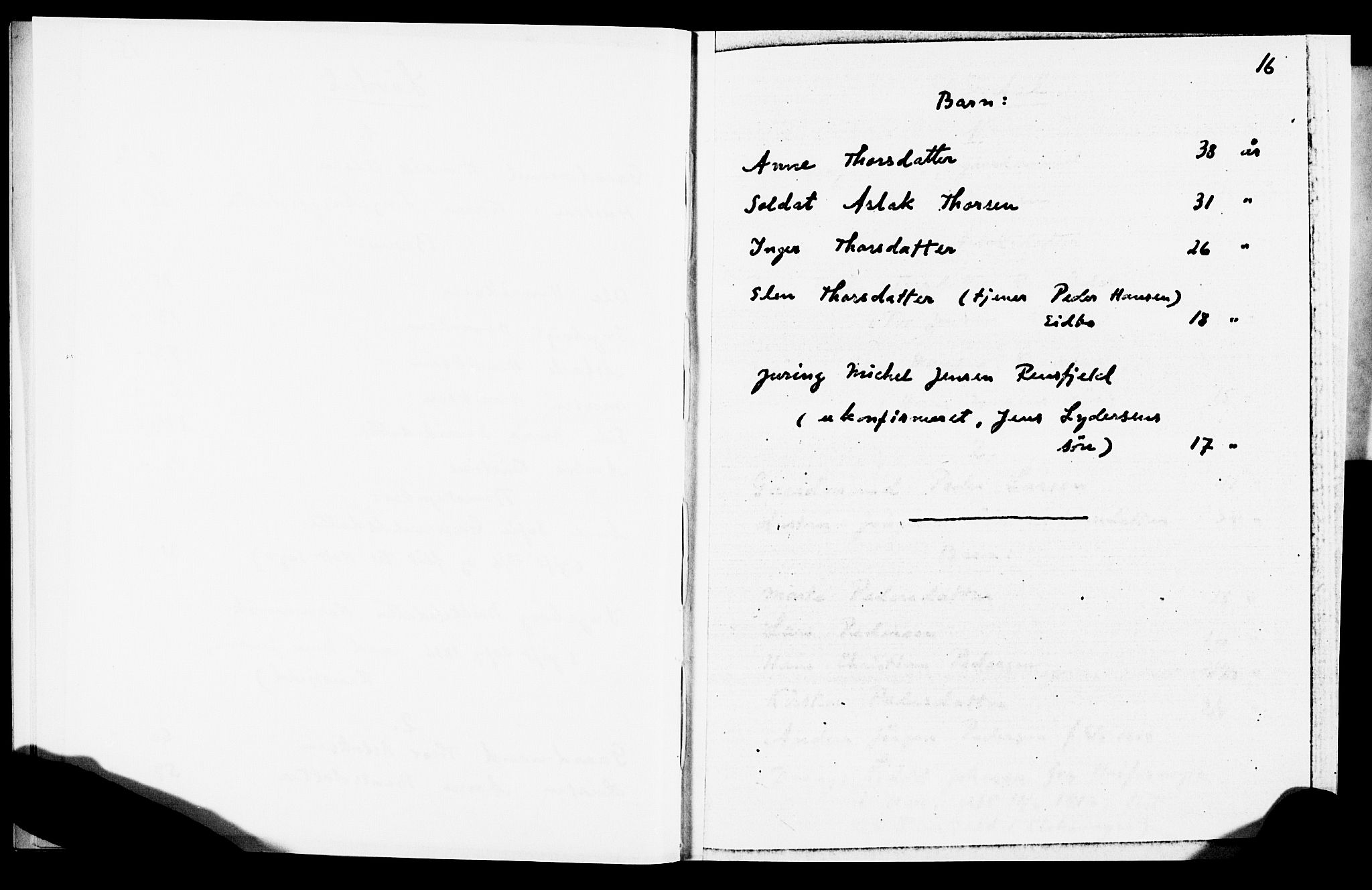 AAKS, Census 1815 for Dypvåg/Dypvåg (transcript), 1815, p. 16