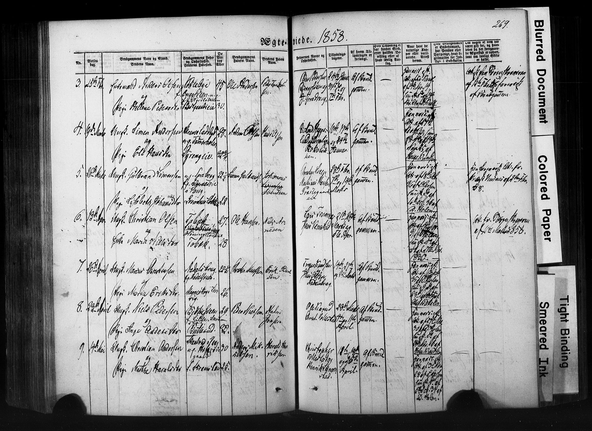 Løten prestekontor, AV/SAH-PREST-022/K/Ka/L0007: Parish register (official) no. 7, 1850-1859, p. 269