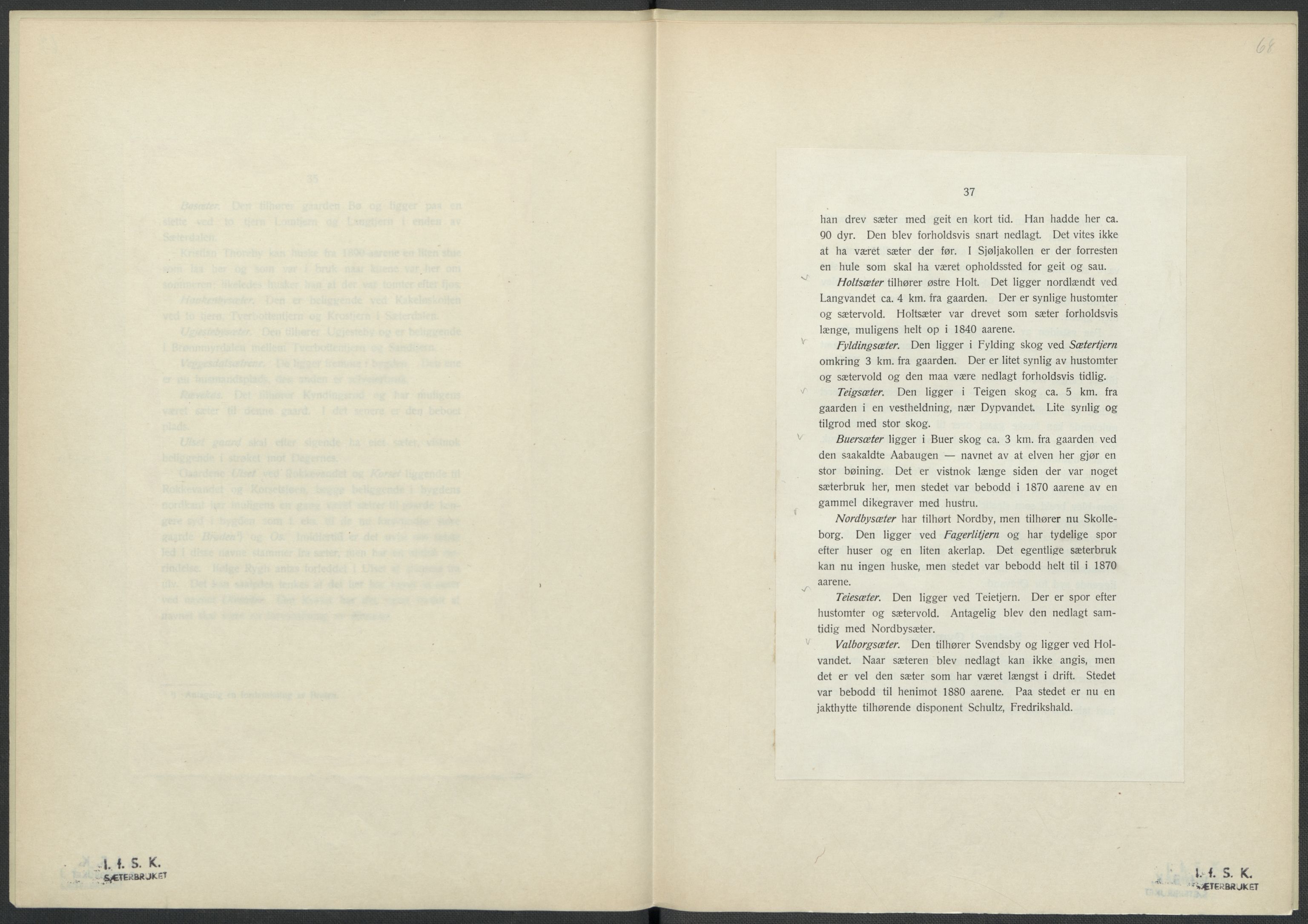 Instituttet for sammenlignende kulturforskning, AV/RA-PA-0424/F/Fc/L0002/0001: Eske B2: / Østfold (perm I), 1932-1935, p. 68