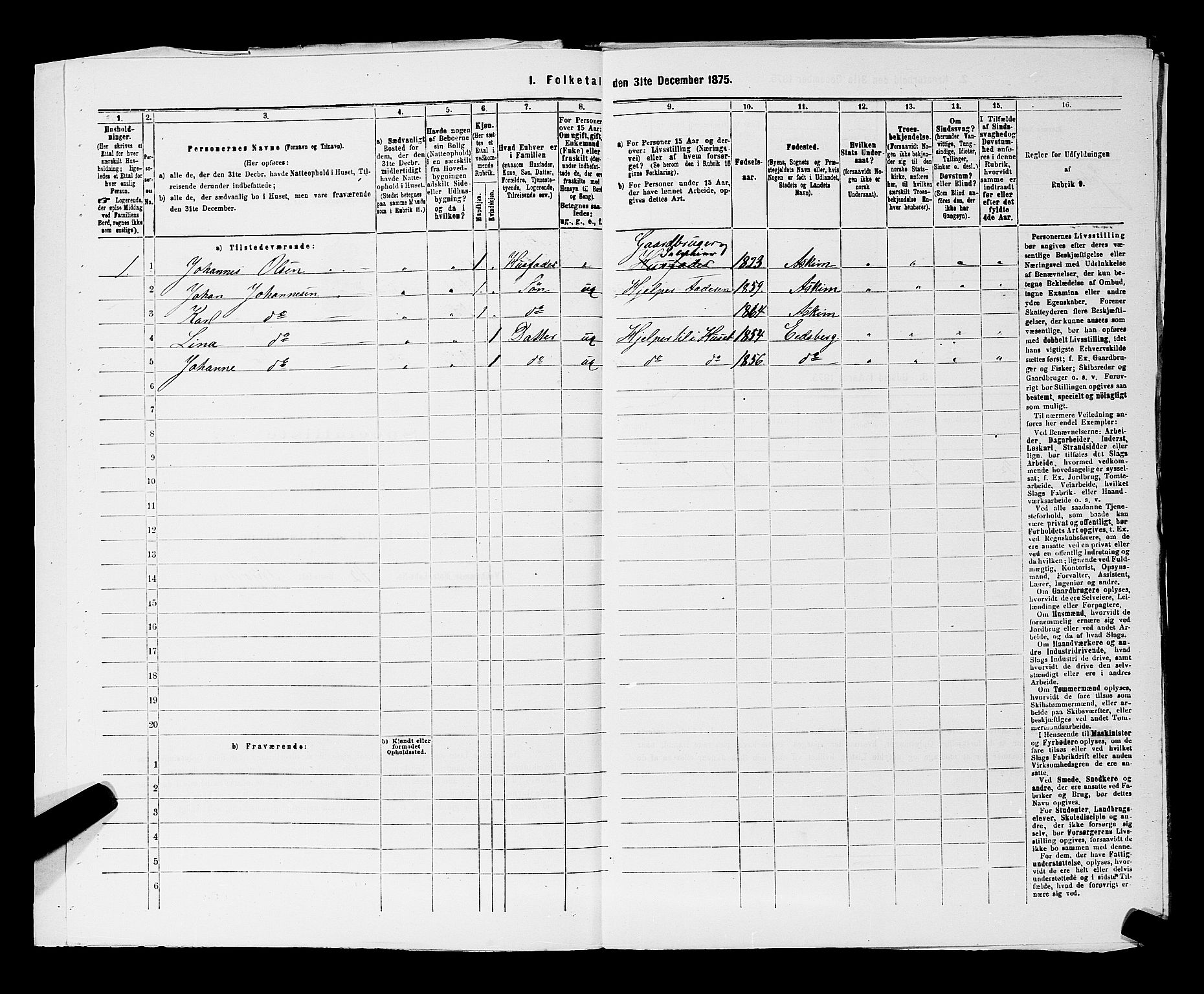 RA, 1875 census for 0124P Askim, 1875, p. 565