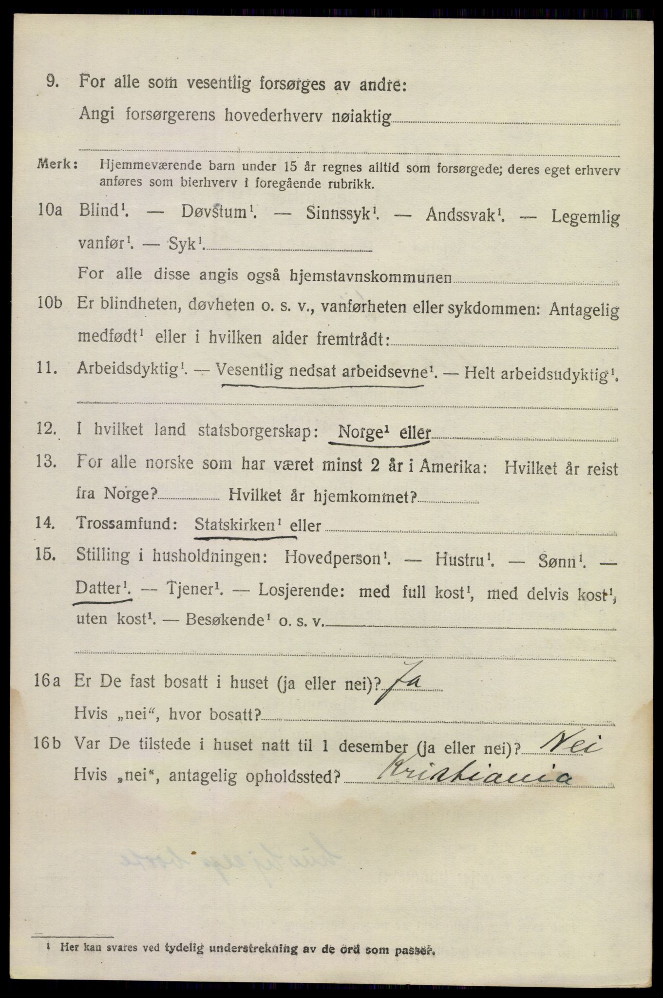 SAKO, 1920 census for Sandeherred, 1920, p. 9239