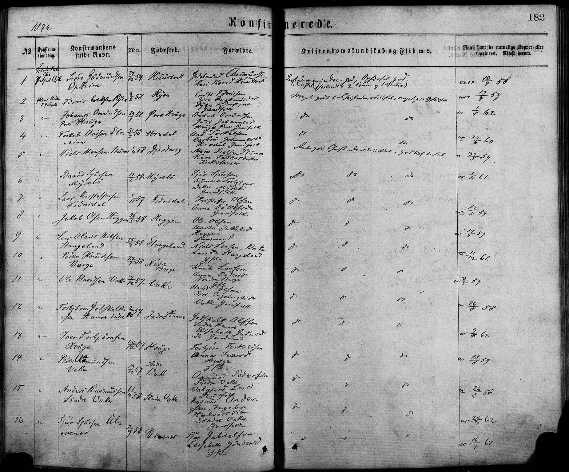 Fjelberg sokneprestembete, SAB/A-75201/H/Haa: Parish register (official) no. A 8, 1866-1879, p. 182