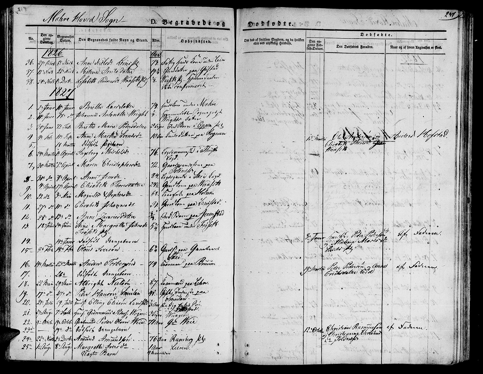 Ministerialprotokoller, klokkerbøker og fødselsregistre - Nord-Trøndelag, SAT/A-1458/735/L0336: Parish register (official) no. 735A05 /1, 1825-1835, p. 237