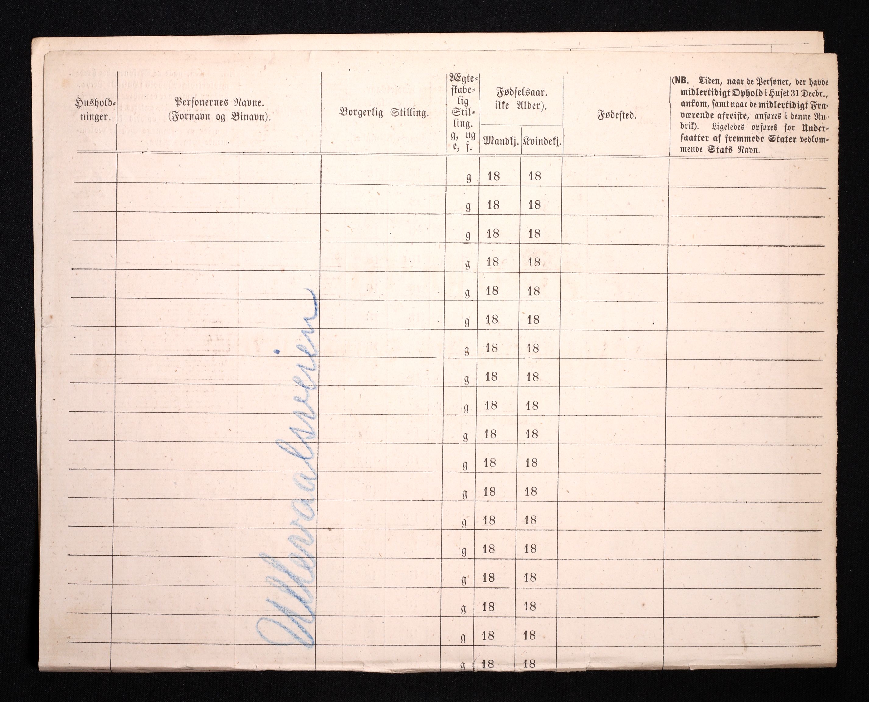 RA, 1870 census for 0301 Kristiania, 1870, p. 4460