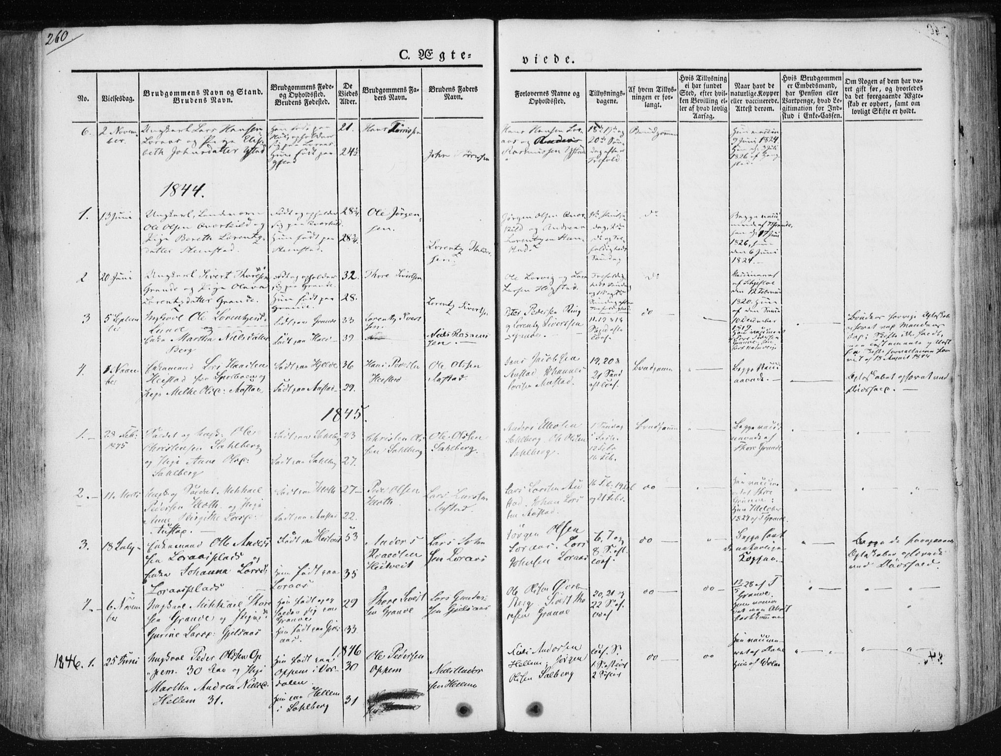 Ministerialprotokoller, klokkerbøker og fødselsregistre - Nord-Trøndelag, SAT/A-1458/730/L0280: Parish register (official) no. 730A07 /2, 1840-1854, p. 260