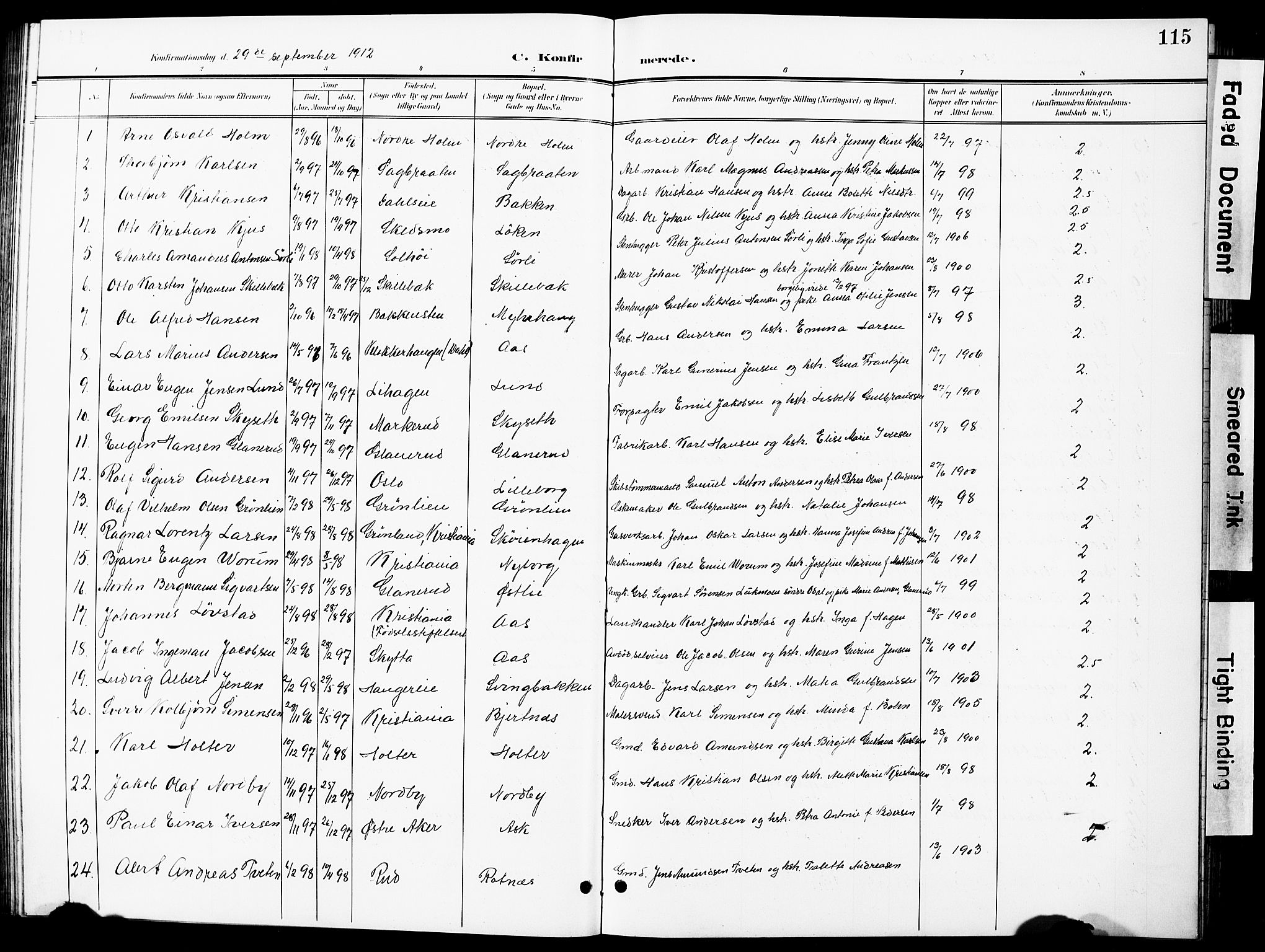 Nittedal prestekontor Kirkebøker, SAO/A-10365a/G/Ga/L0003: Parish register (copy) no. I 3, 1902-1929, p. 115