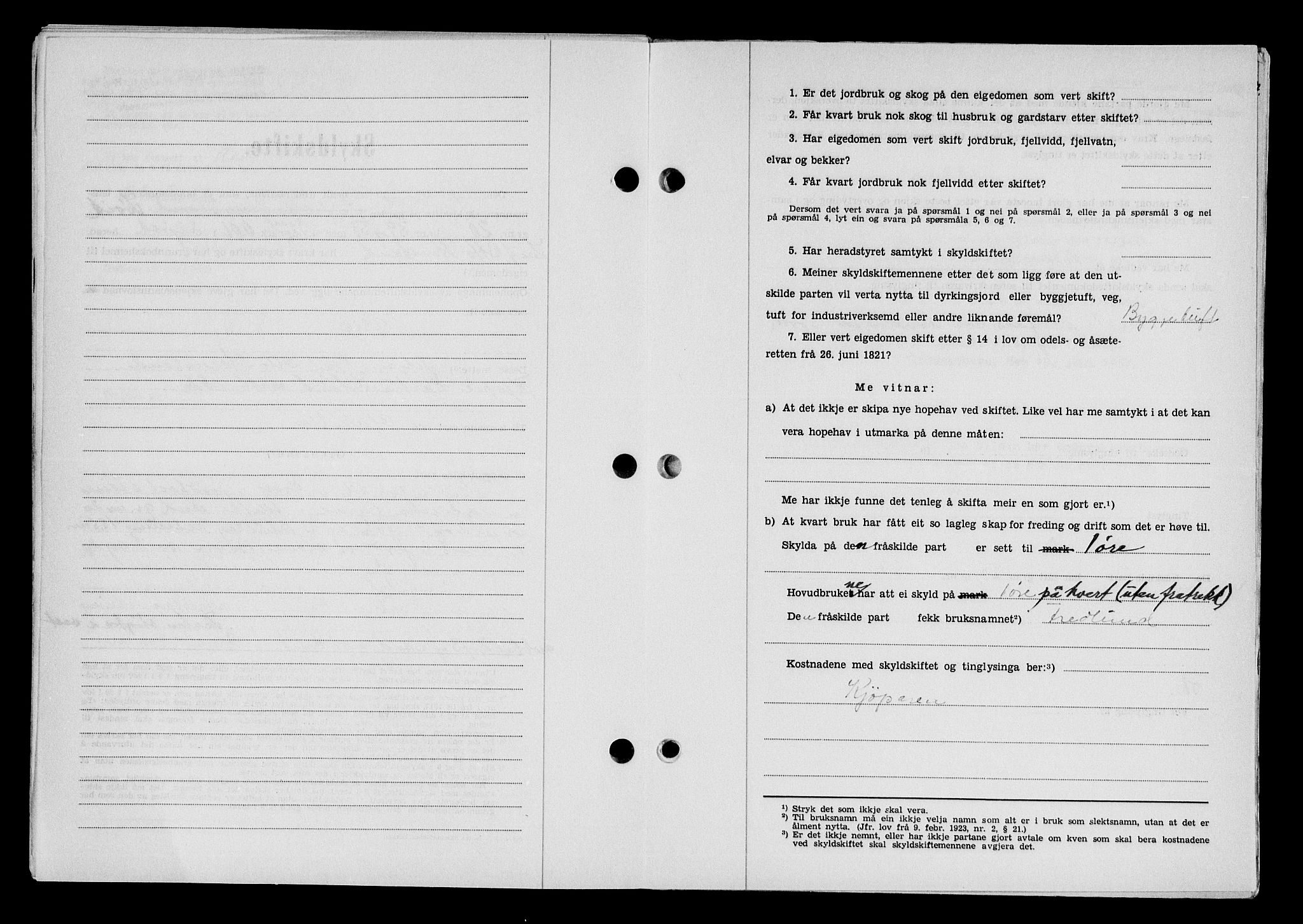 Karmsund sorenskriveri, SAST/A-100311/01/II/IIB/L0125: Mortgage book no. 105A, 1957-1957, Diary no: : 2068/1957
