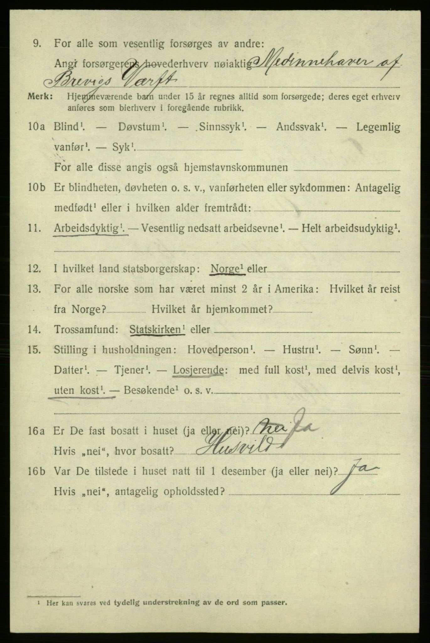 SAO, 1920 census for Fredrikshald, 1920, p. 28787