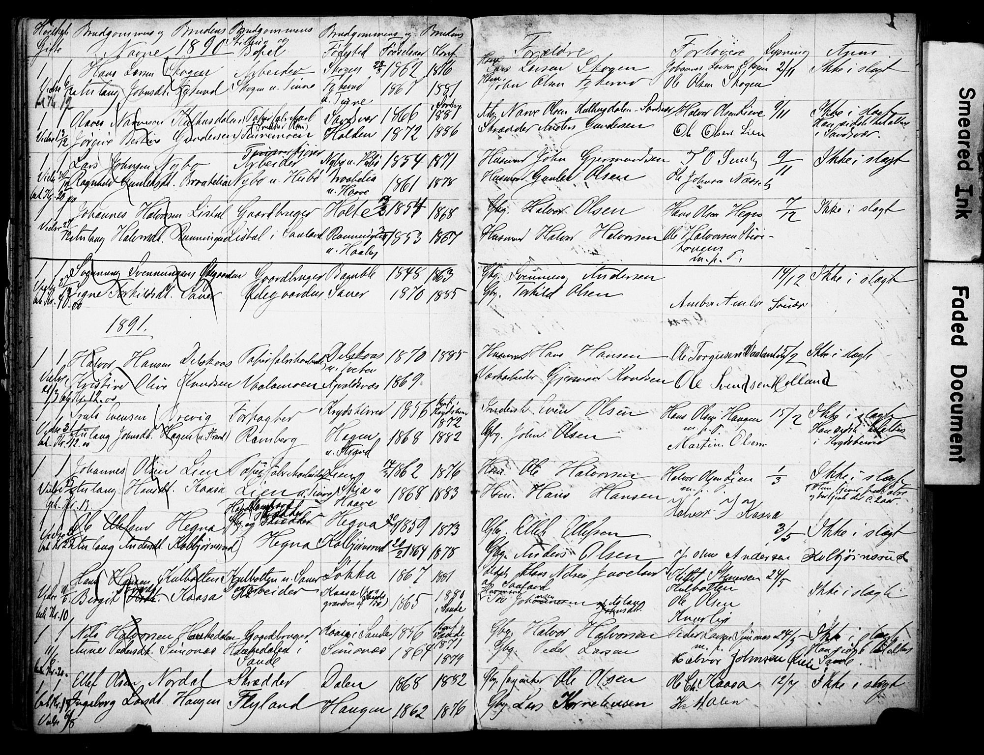 Heddal kirkebøker, AV/SAKO-A-268/H/Ha/L0001: Banns register no. 1, 1865-1918