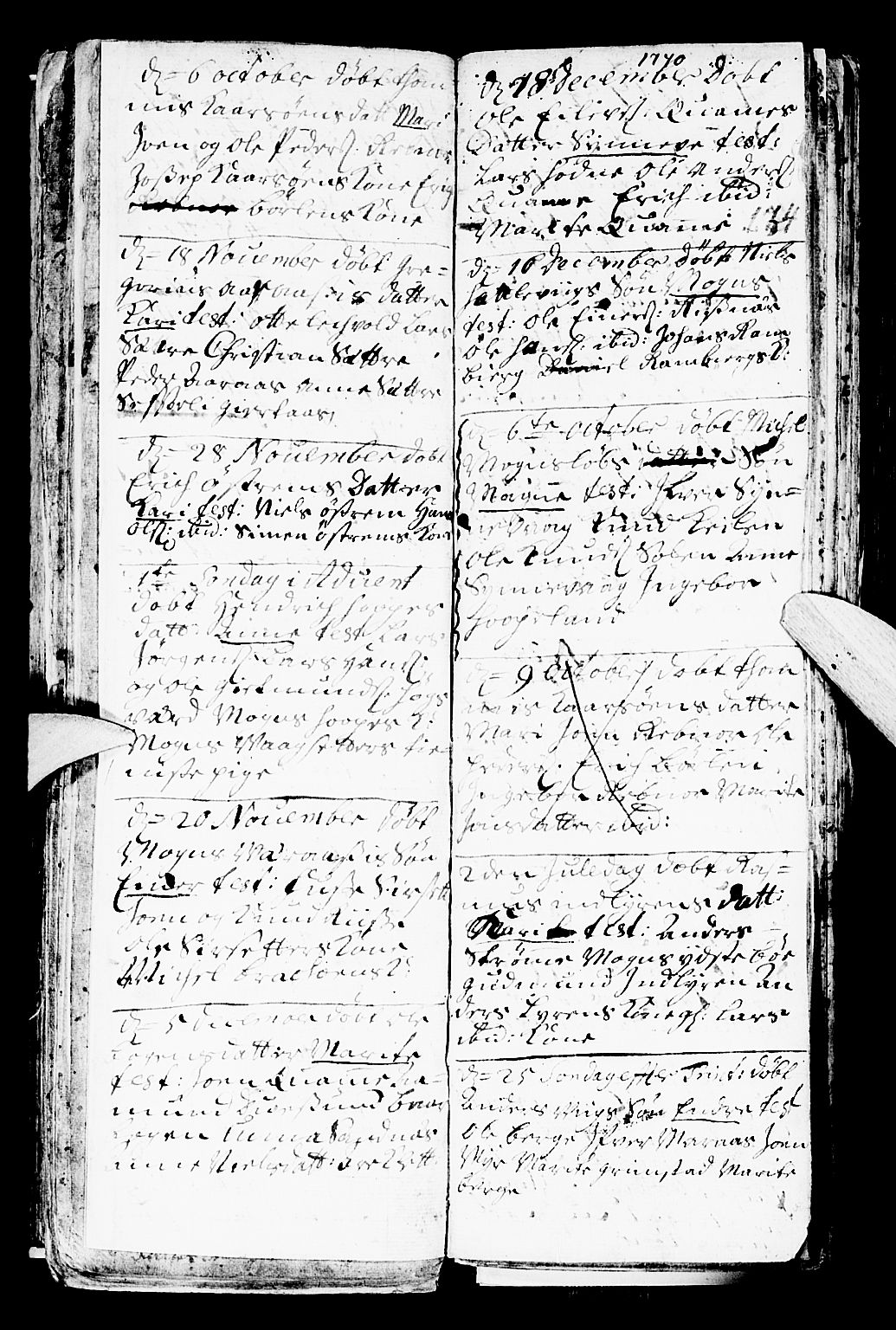 Lindås Sokneprestembete, SAB/A-76701/H/Haa: Parish register (official) no. A 1, 1699-1746, p. 174