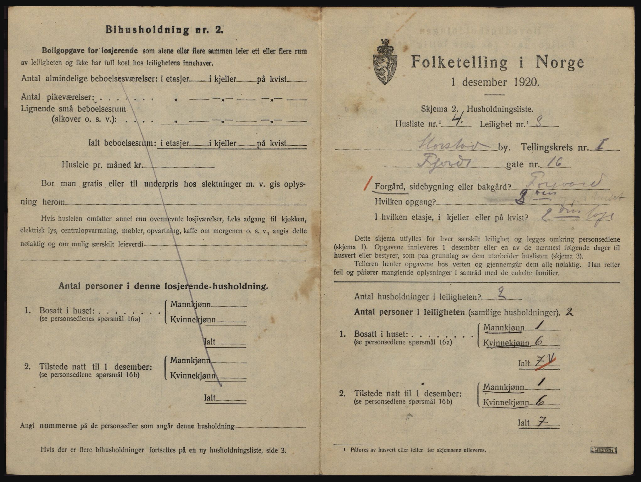 SATØ, 1920 census for Harstad, 1920, p. 875