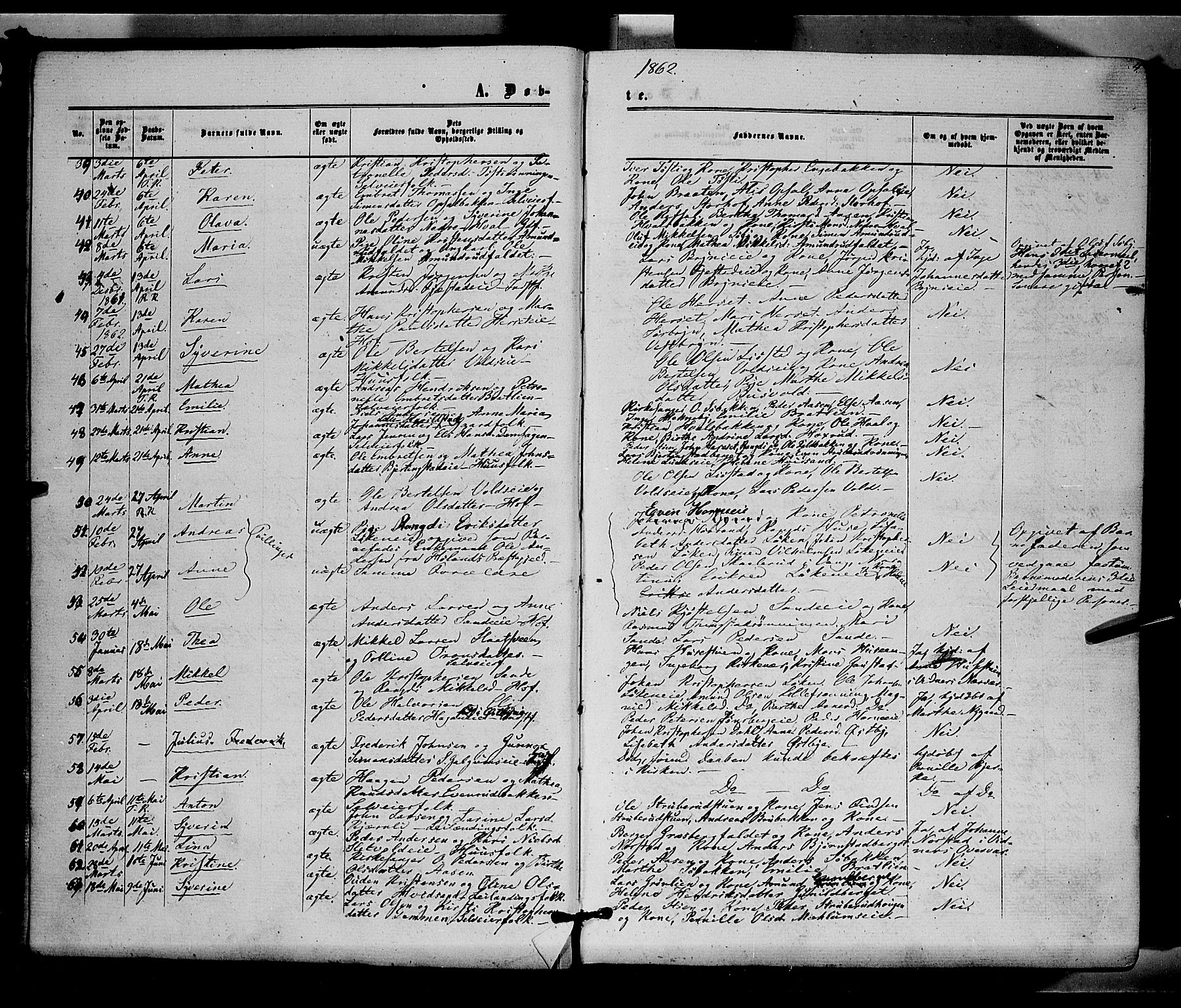 Romedal prestekontor, AV/SAH-PREST-004/K/L0005: Parish register (official) no. 5, 1862-1874, p. 4