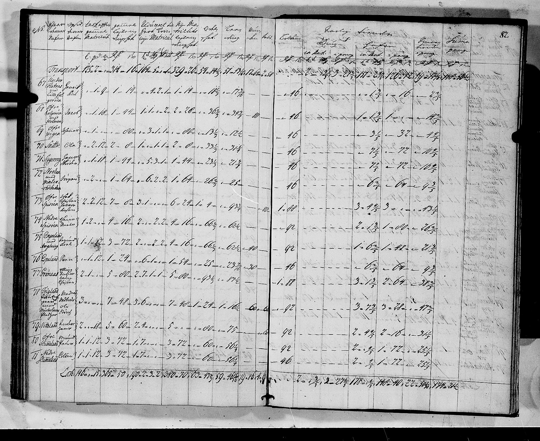 Rentekammeret inntil 1814, Realistisk ordnet avdeling, AV/RA-EA-4070/N/Nb/Nbf/L0135: Sunnhordland matrikkelprotokoll, 1723, p. 83