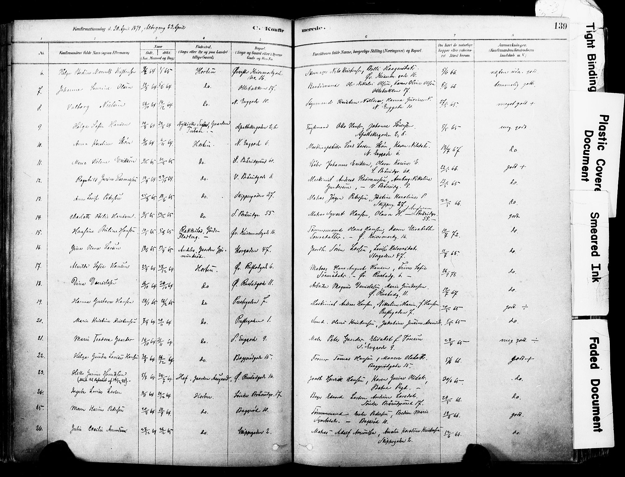 Horten kirkebøker, AV/SAKO-A-348/F/Fa/L0003: Parish register (official) no. 3, 1878-1887, p. 139