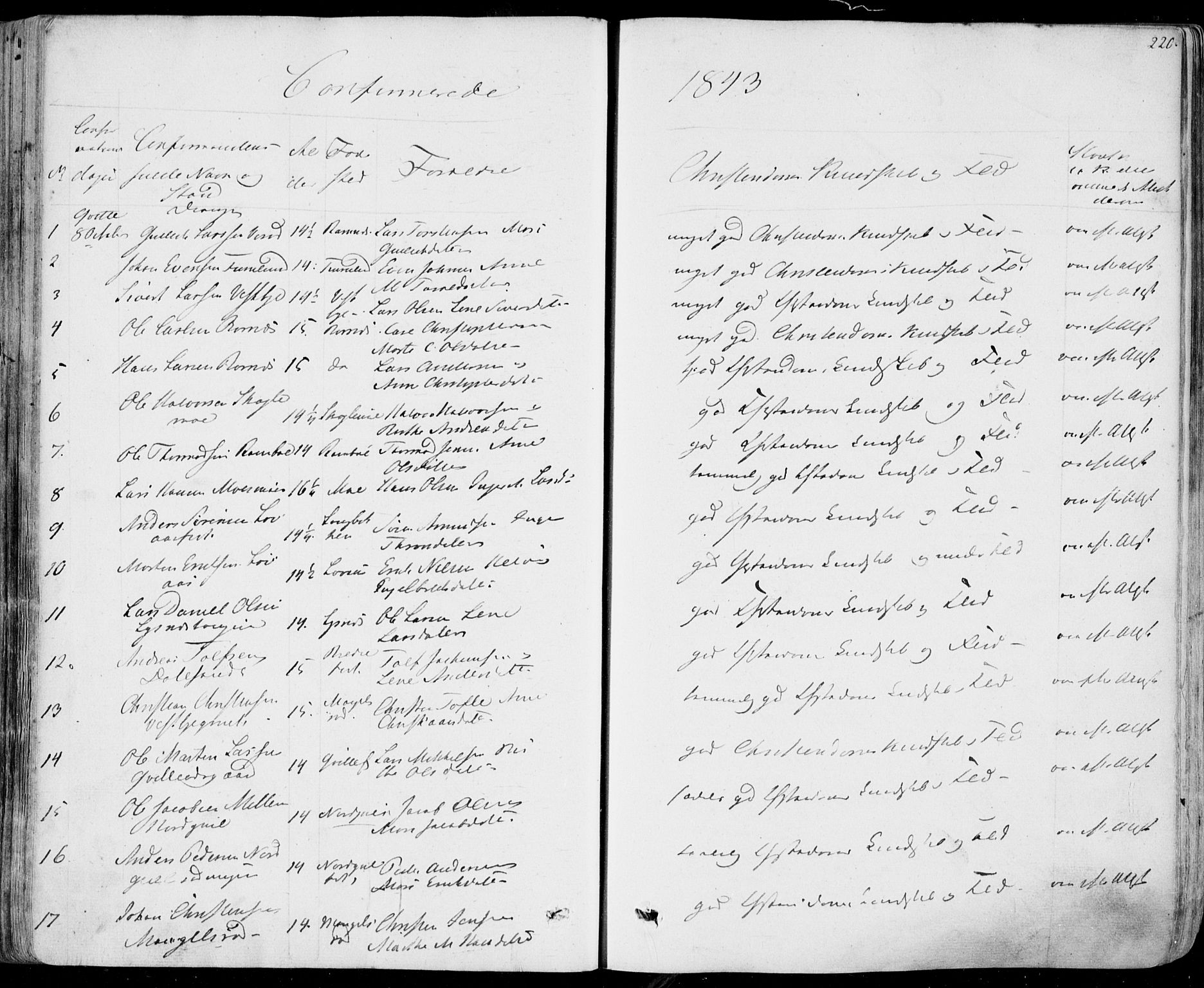 Hedrum kirkebøker, AV/SAKO-A-344/F/Fa/L0005: Parish register (official) no. I 5, 1835-1848, p. 220