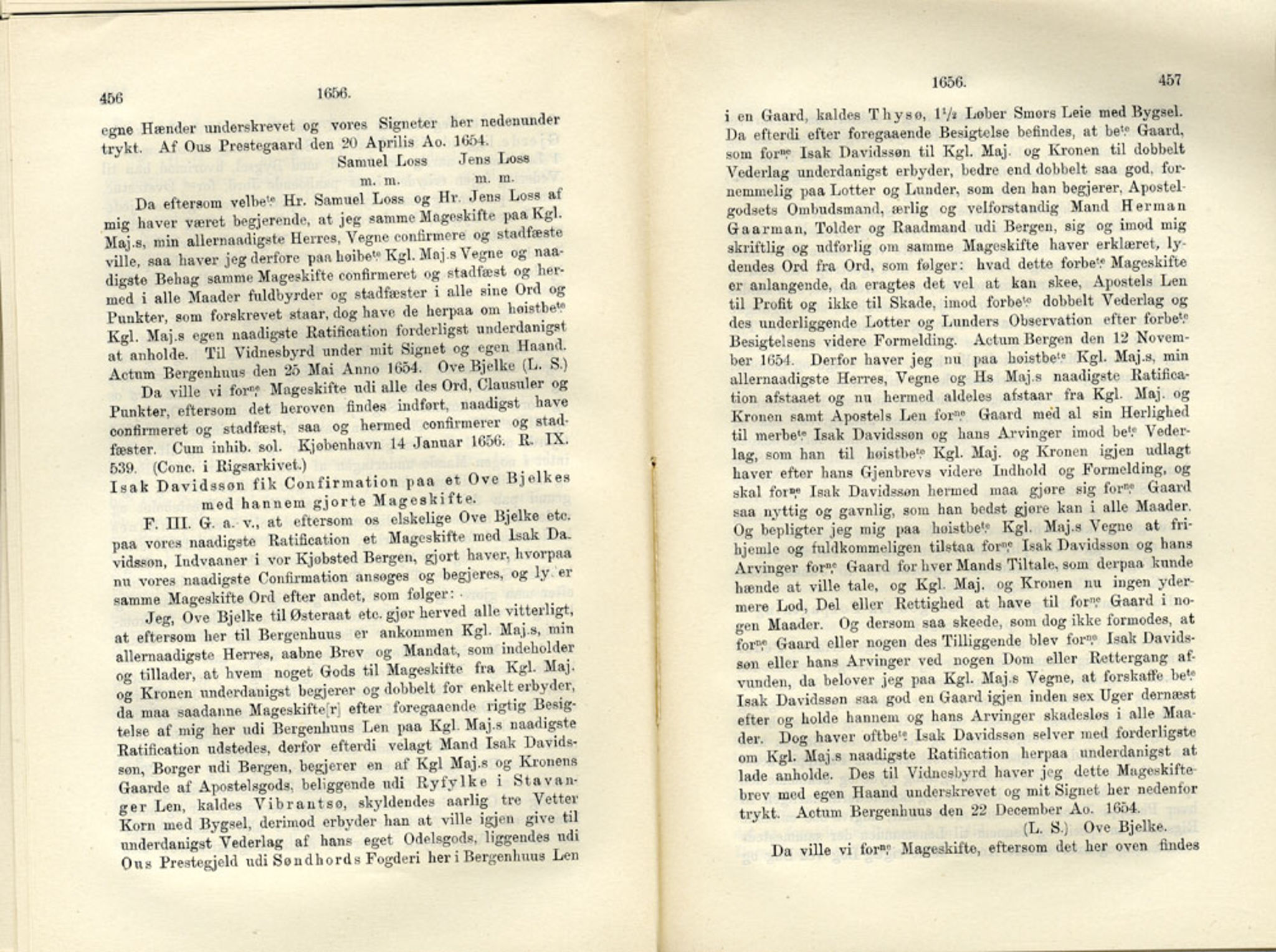 Publikasjoner utgitt av Det Norske Historiske Kildeskriftfond, PUBL/-/-/-: Norske Rigs-Registranter, bind 11, 1653-1656, p. 456-457