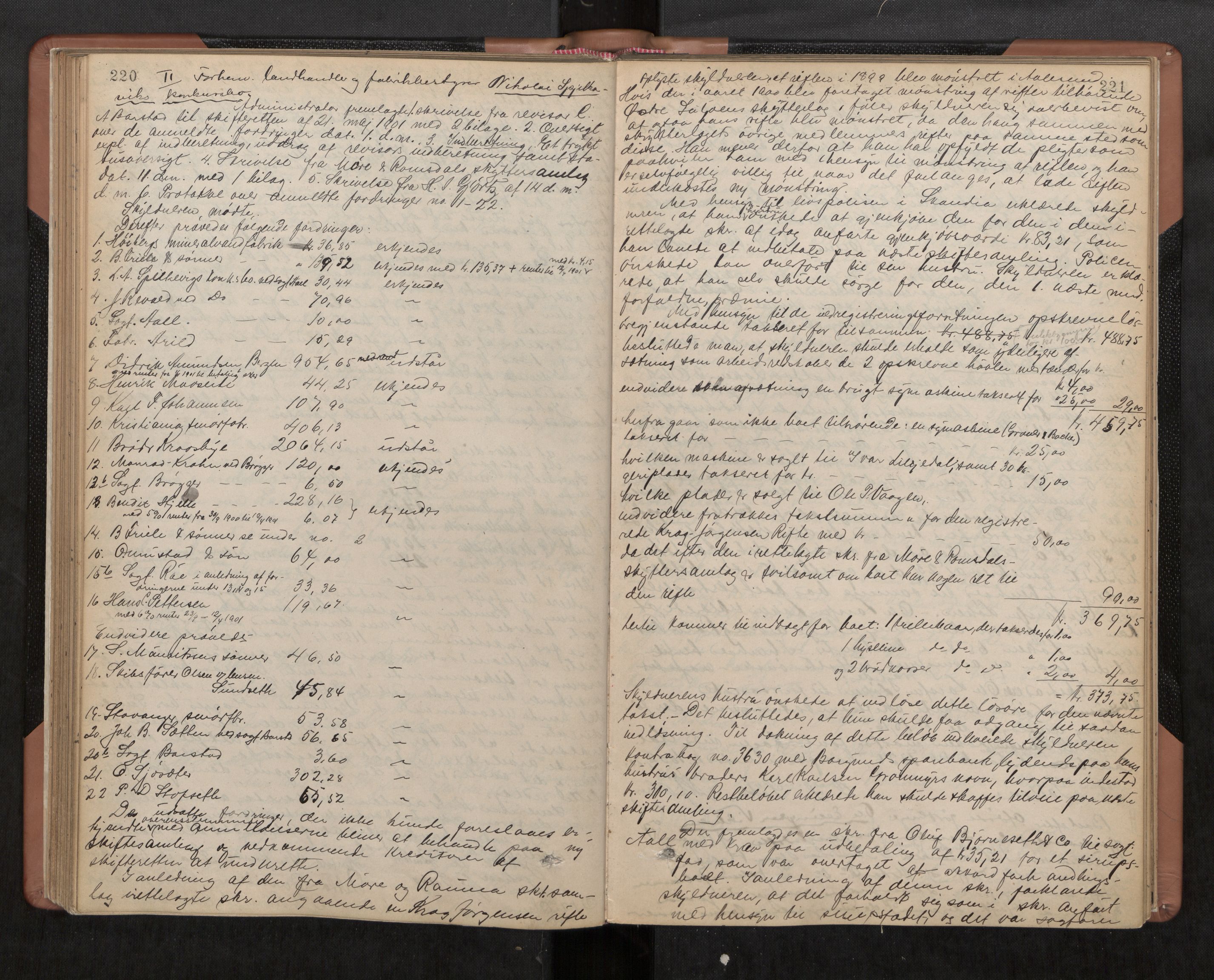 Nordre Sunnmøre sorenskriveri, AV/SAT-A-0006/1/3/3B/L0003: Skiftebehandlingsprotokoll 3, 1892-1907, p. 220-221