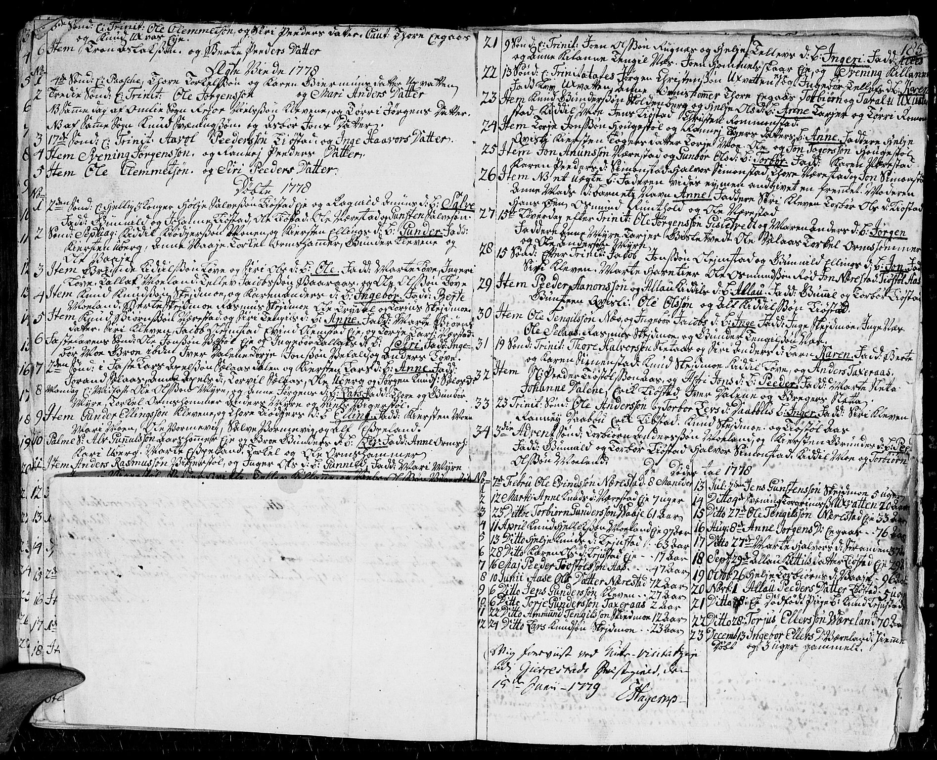 Gjerstad sokneprestkontor, SAK/1111-0014/F/Fa/Faa/L0002: Parish register (official) no. A 2, 1717-1779, p. 185