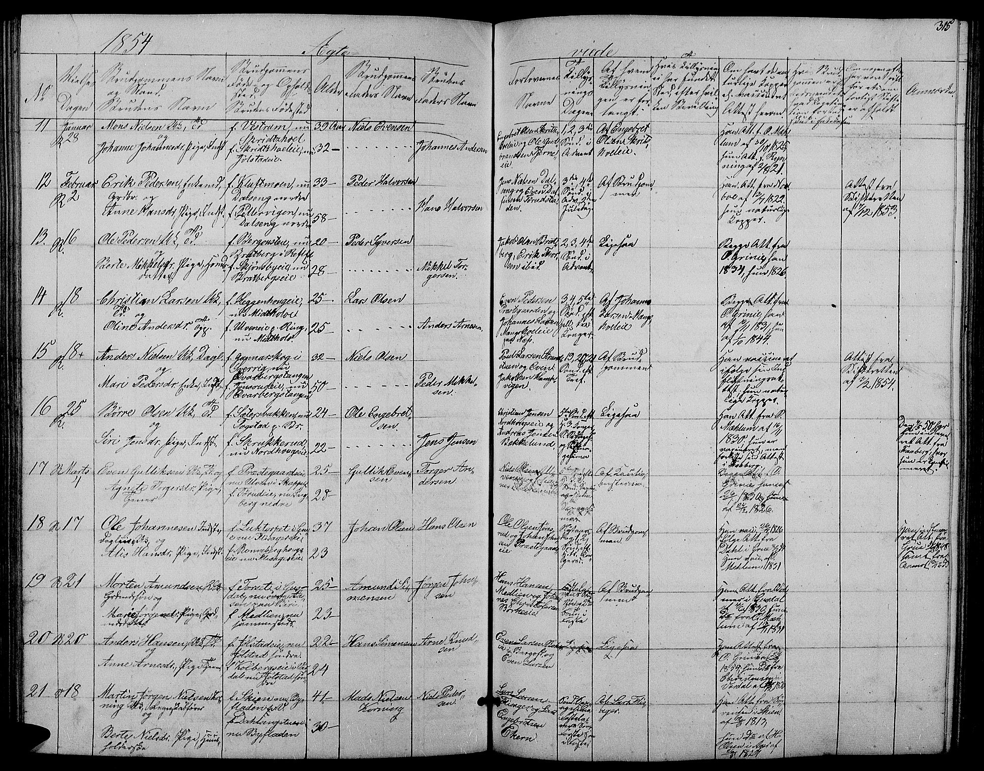 Ringsaker prestekontor, AV/SAH-PREST-014/L/La/L0006: Parish register (copy) no. 6, 1851-1860, p. 315