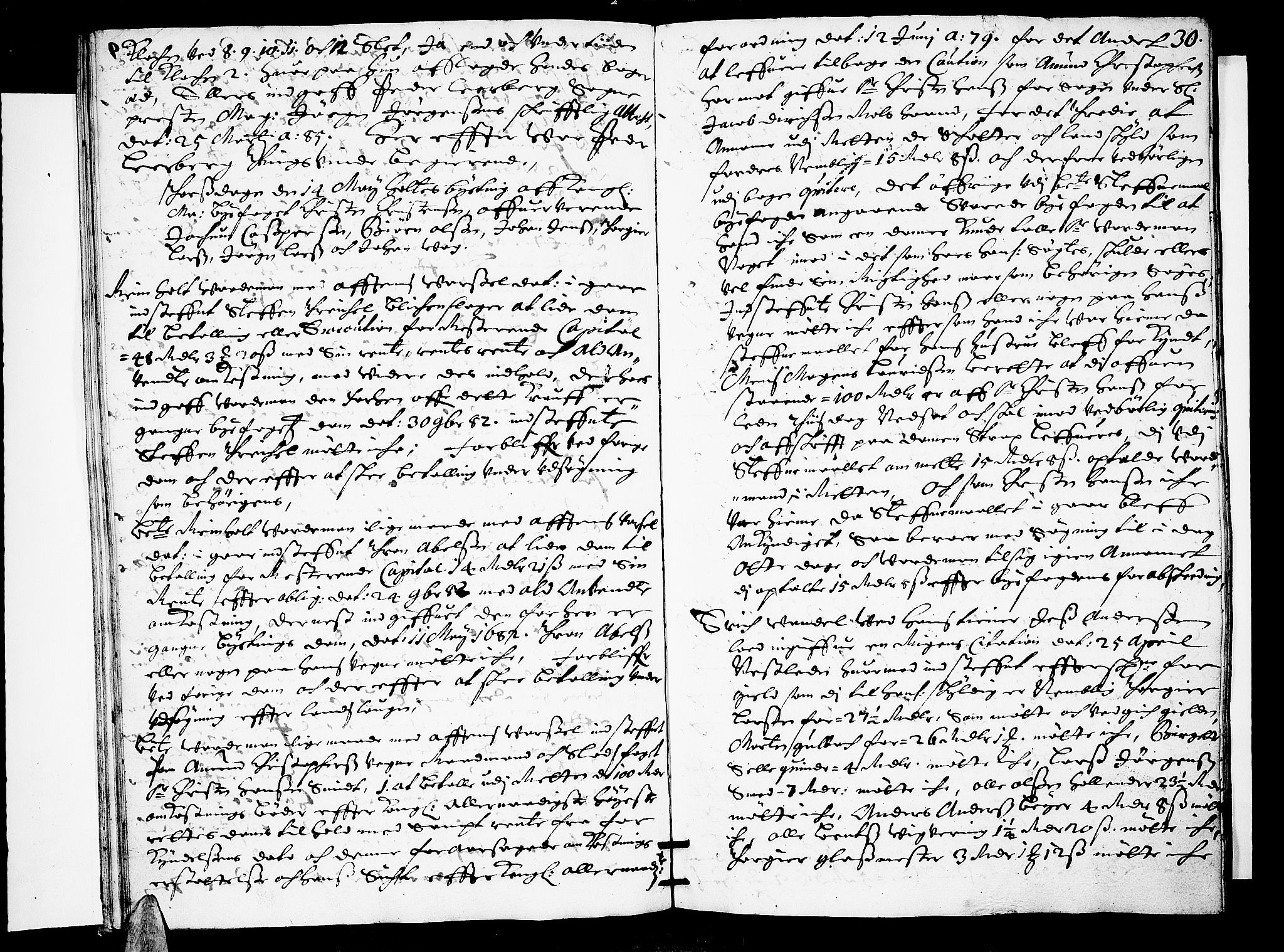 Christiania byfogd, AV/SAO-A-11543/F/Fb/L0018: Tingbok, 1685, p. 29b-30a