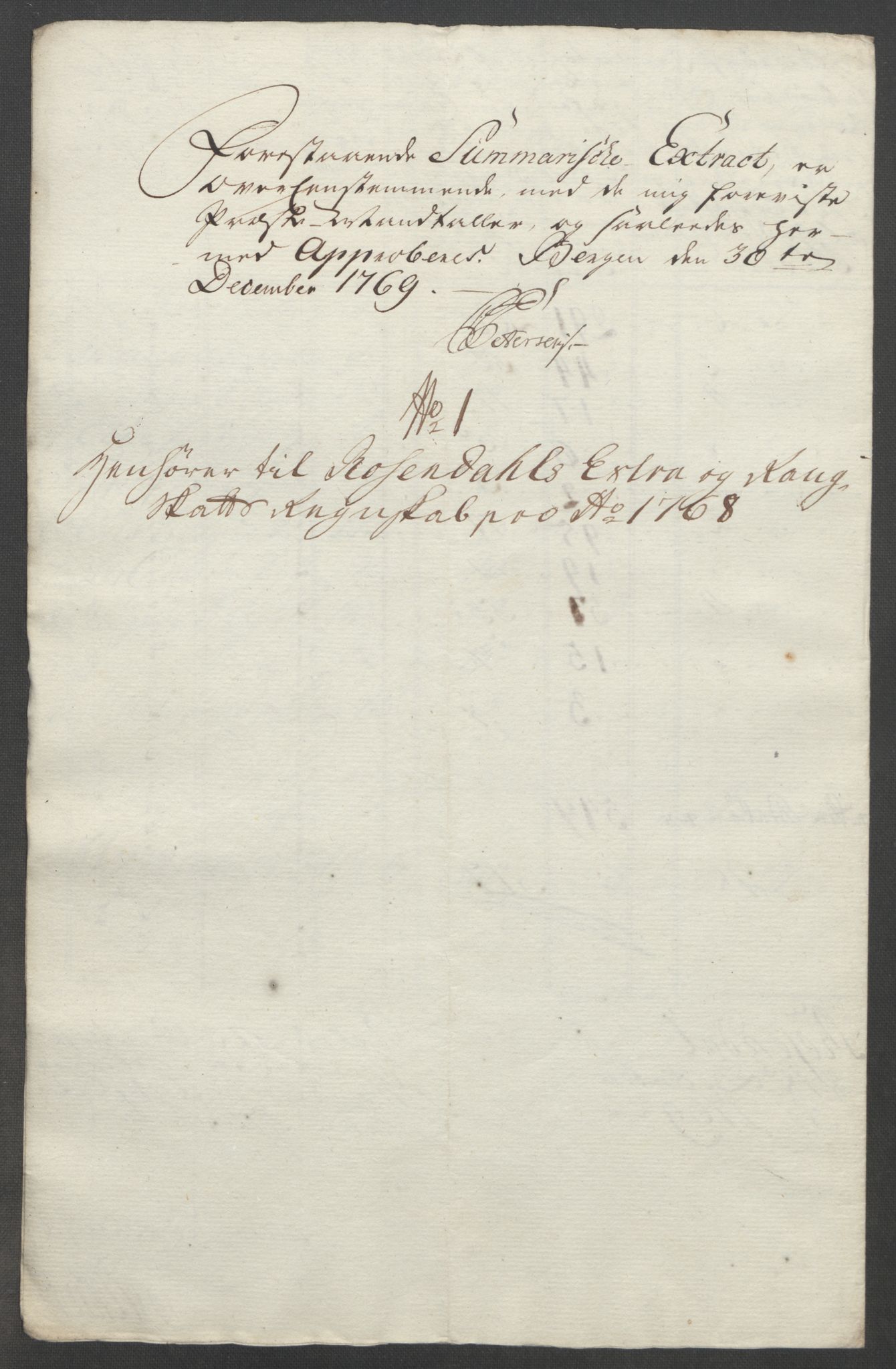 Rentekammeret inntil 1814, Reviderte regnskaper, Fogderegnskap, RA/EA-4092/R49/L3157: Ekstraskatten Rosendal Baroni, 1762-1772, p. 214