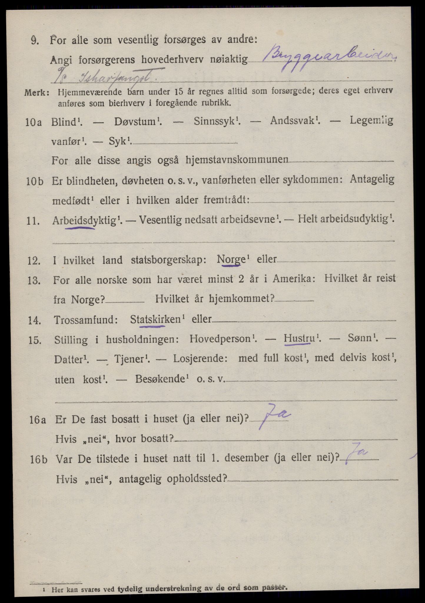 SAT, 1920 census for Giske, 1920, p. 903