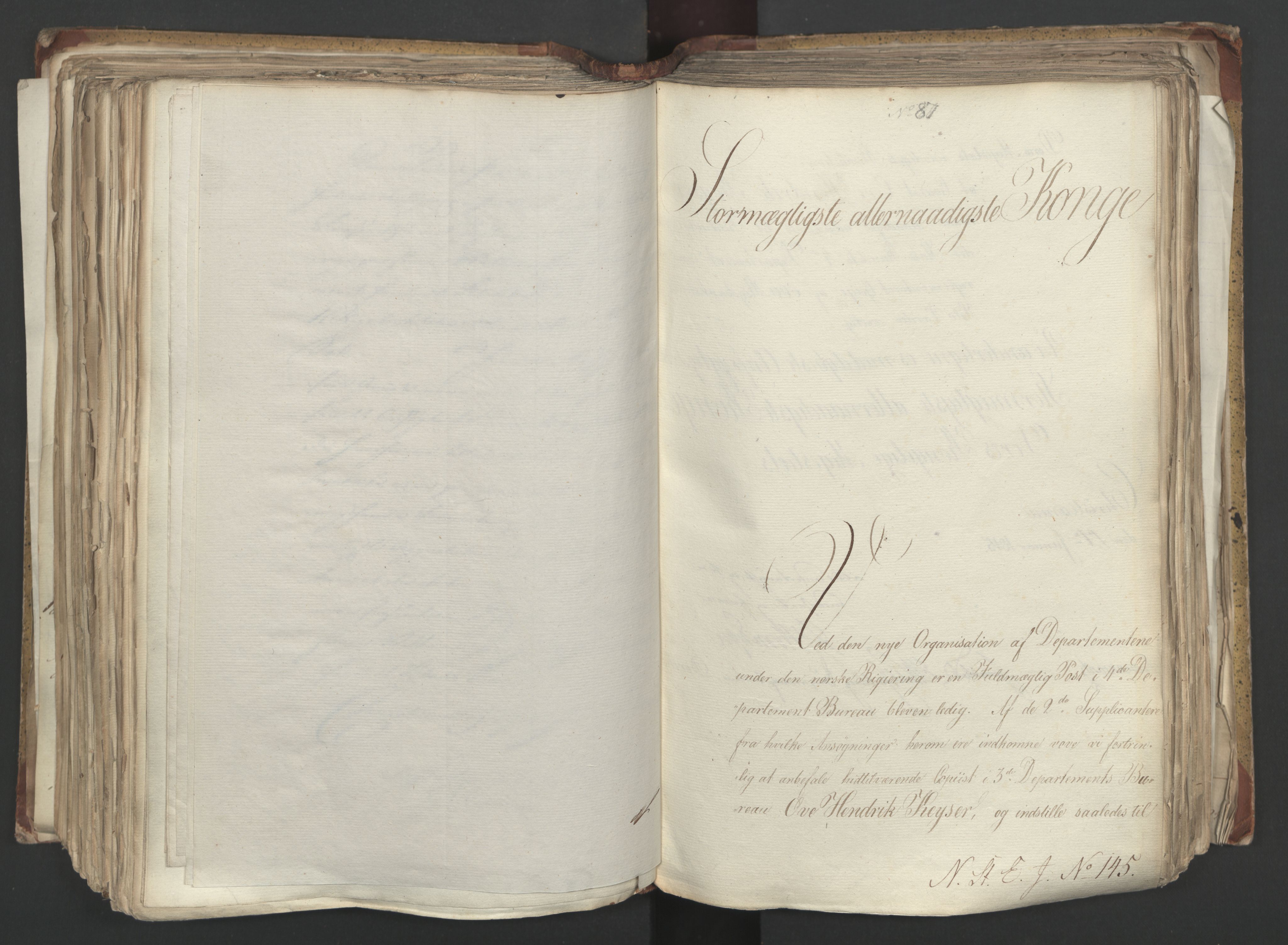 Statsrådsavdelingen i Stockholm, AV/RA-S-1003/D/Da/L0001: Regjeringsinnstillinger nr. 1-262, 1814-1815, p. 316